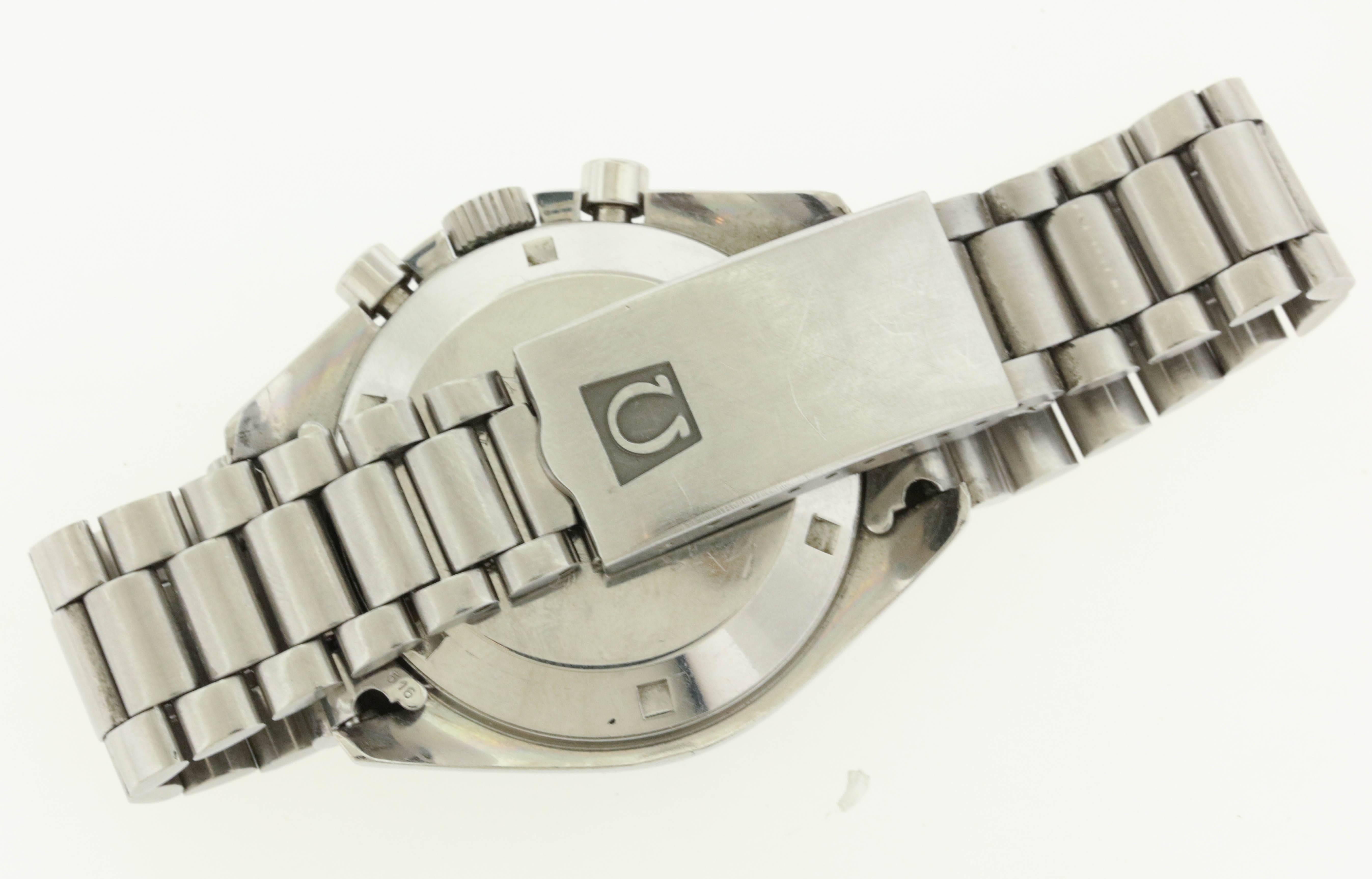 Men's Omega Stainless Steel Speedmaster Professional Pre-Moon Wristwatch 