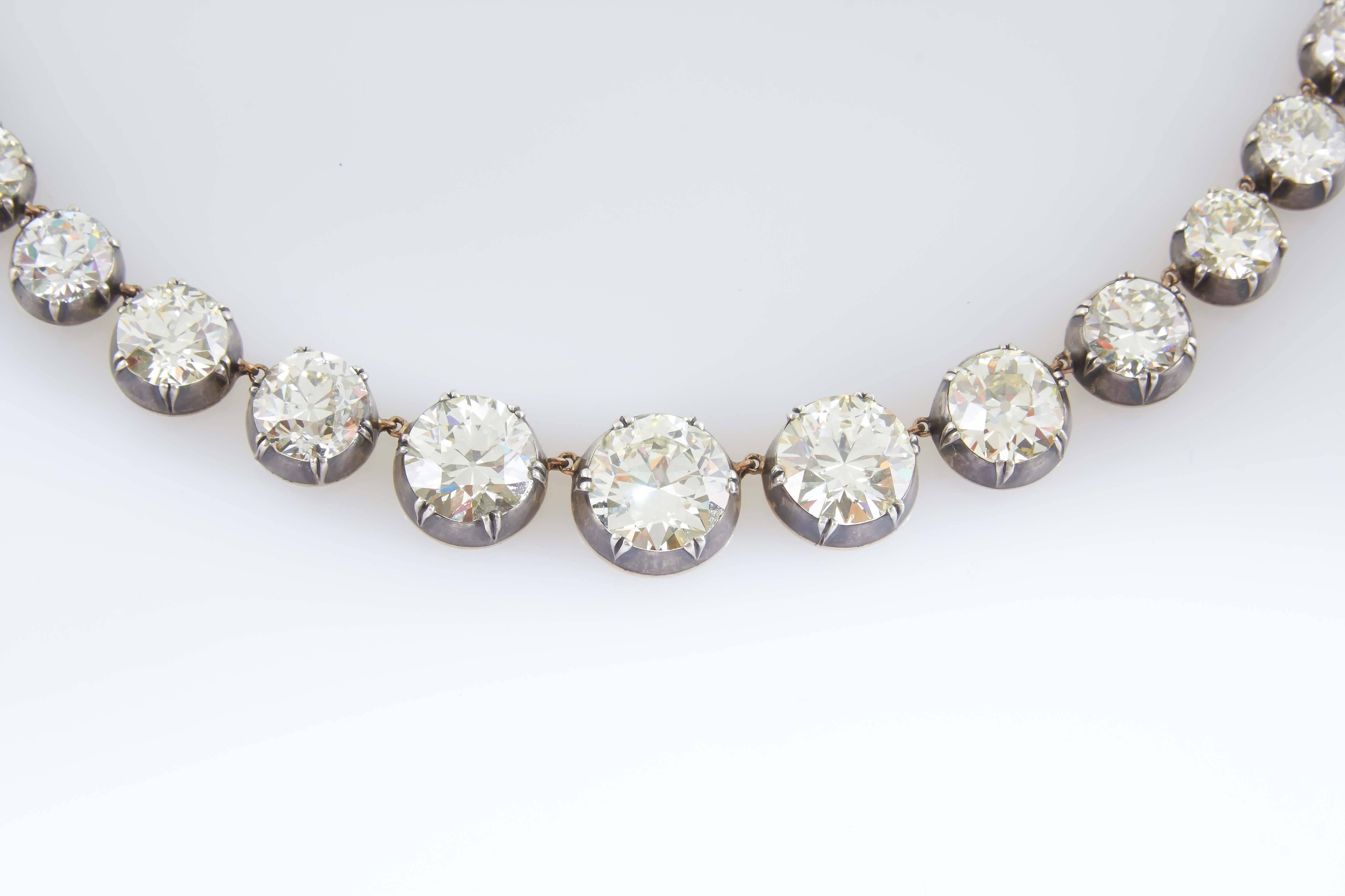 Abgestufte Diamant-Halskette 1