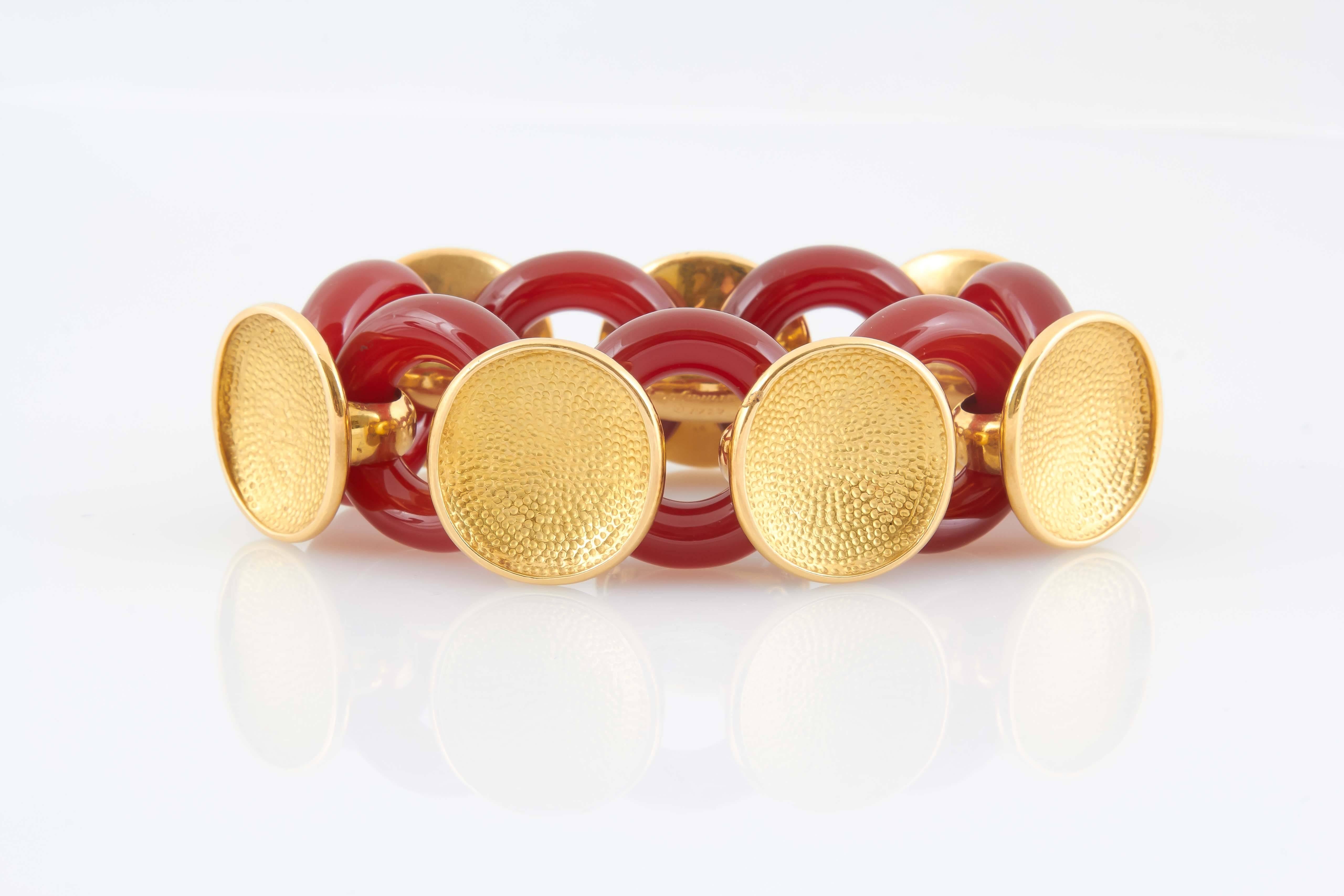 Carnelian Bracelet by Aldo Cipullo CARTIER 2