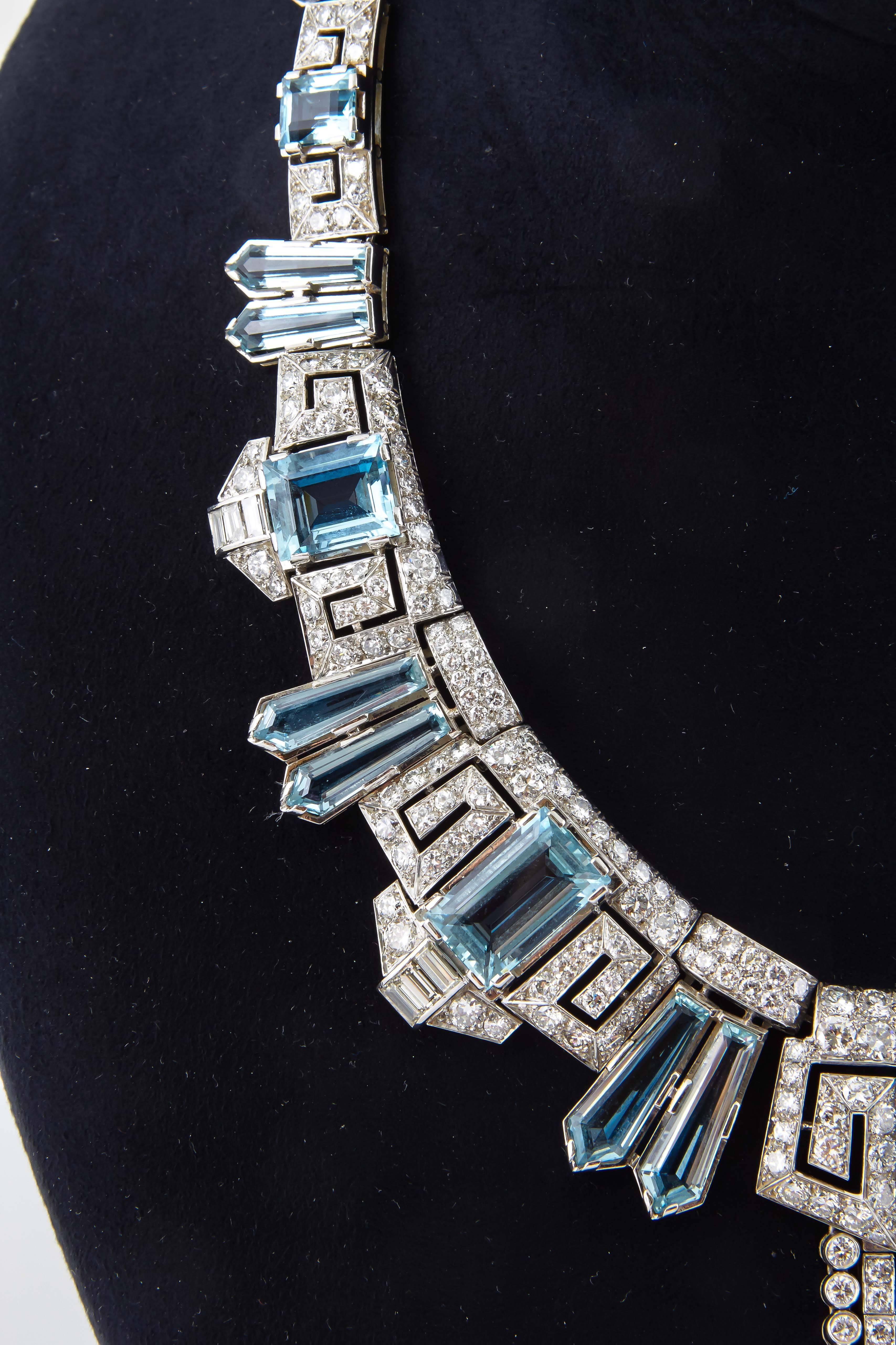 Aquamarine  Diamond Accent Necklace Ring  Earring set  3