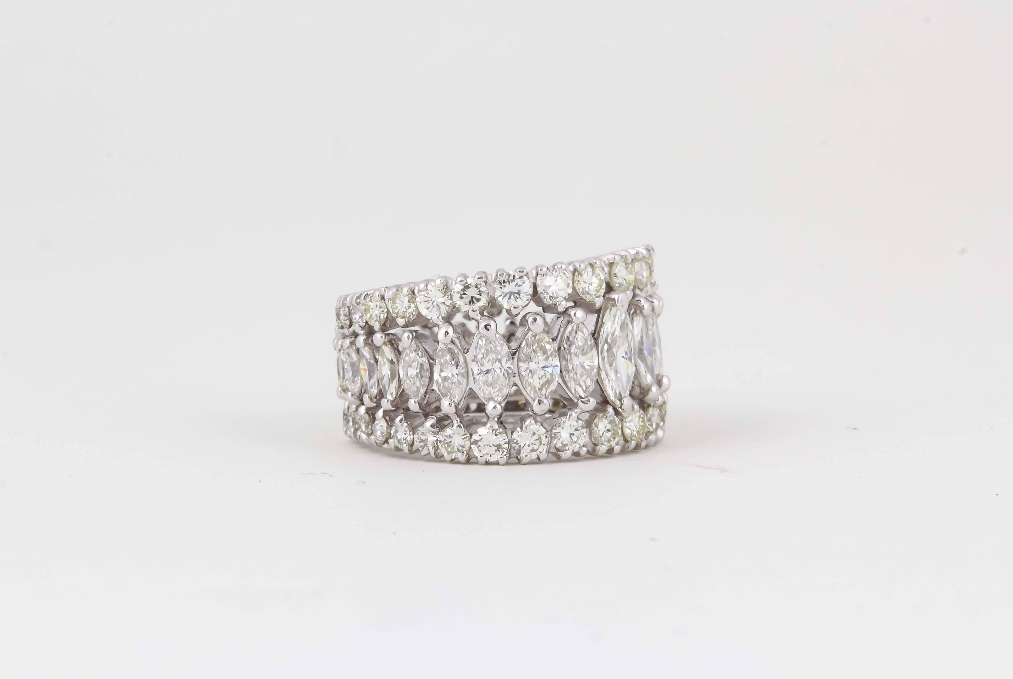 marquise eternity band