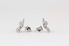 Diamond Flower Earrings