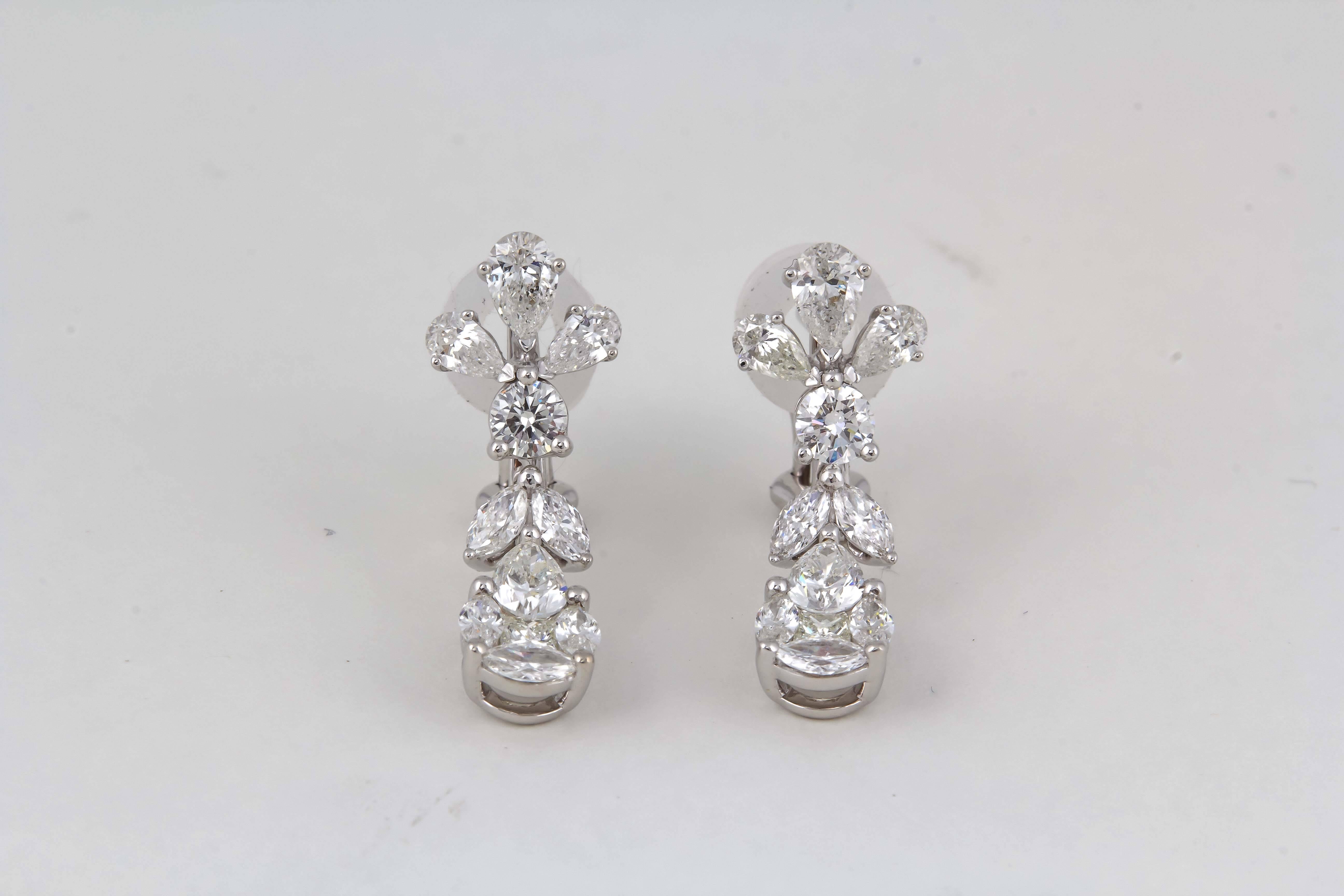 Classic Diamond Drop Earrings 1