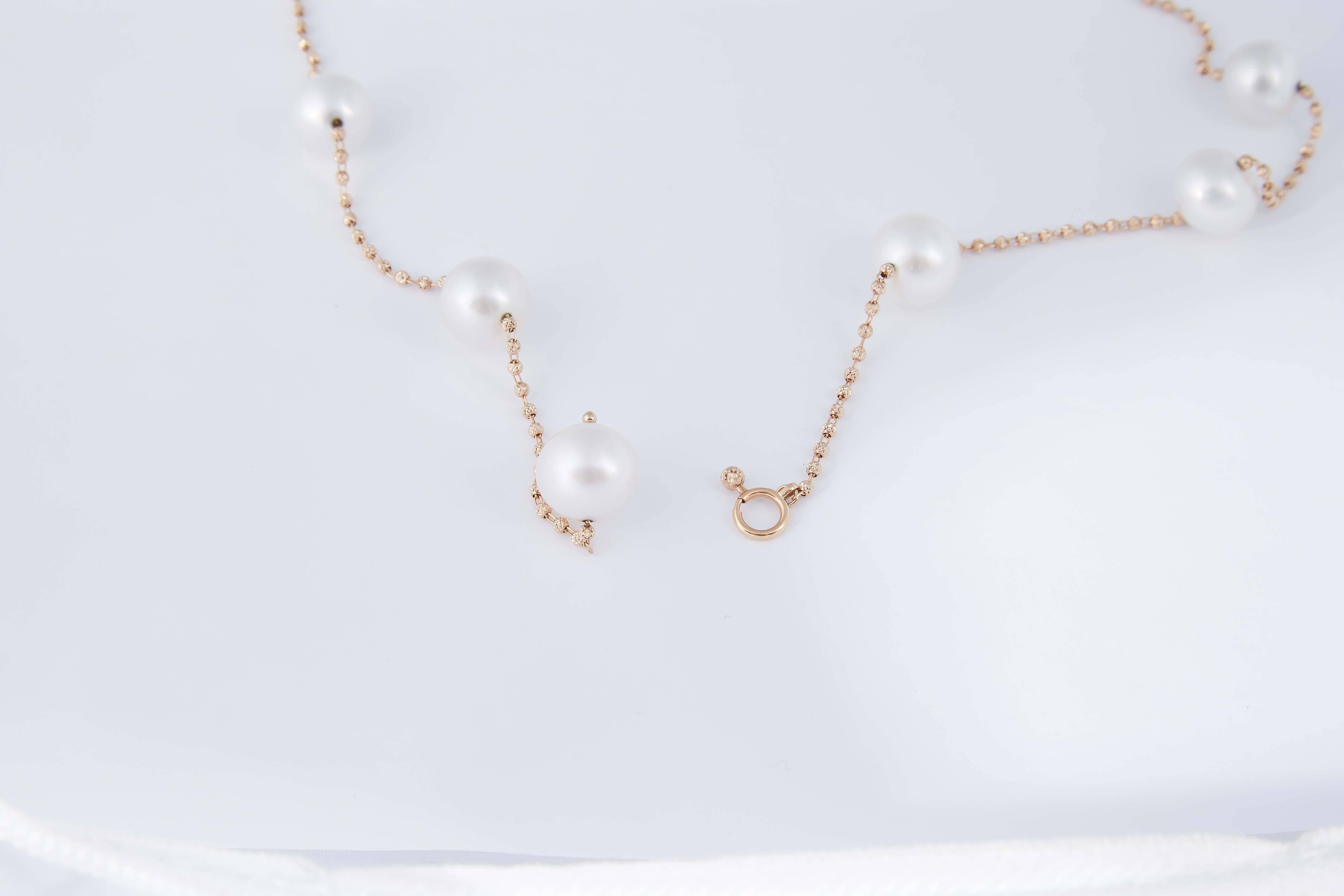 Fancy Cultured Pearl Lariat Necklace In New Condition In New York, NY