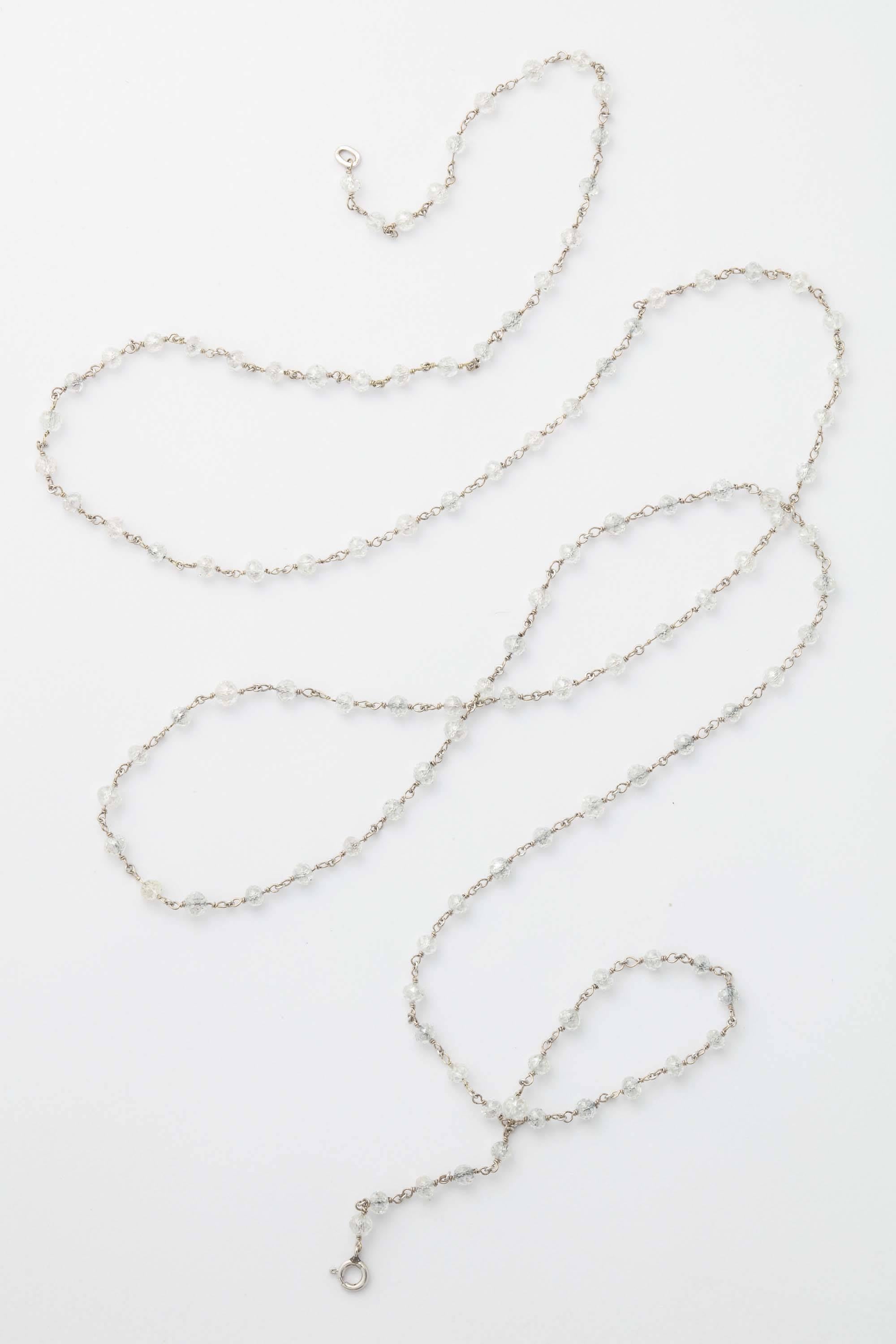 Contemporary Gold and Diamond Bead Chain