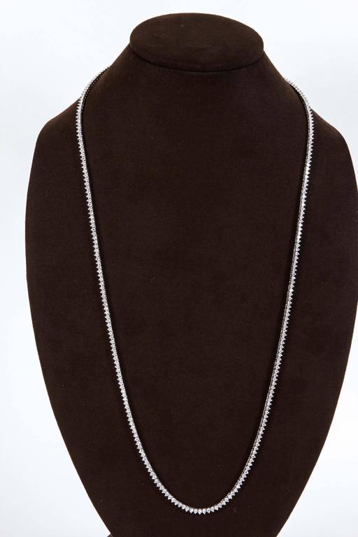 Diamond Opera Tennis Necklace For Sale at 1stDibs | 29 inch necklace ...
