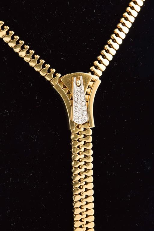 Gold and diamond necklace, 'Zip', 梵克雅寶 'Zip' 黃金及鑽石項鏈, Magnificent Jewels  and Noble Jewels, 2023