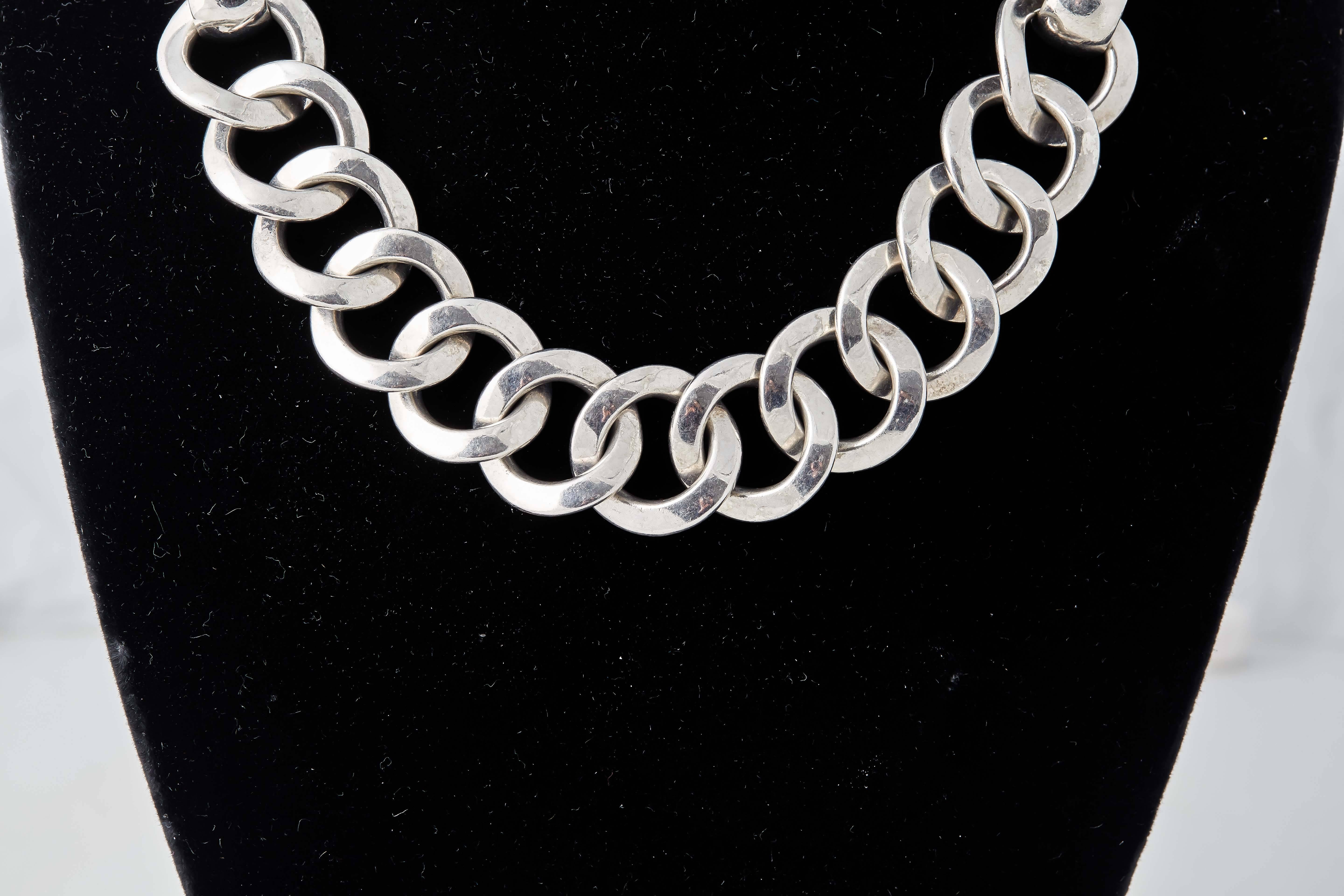 Vintage Hermes silver necklace 