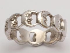 Helen Ringus Celestial Moon Gold Eternity Band Ring