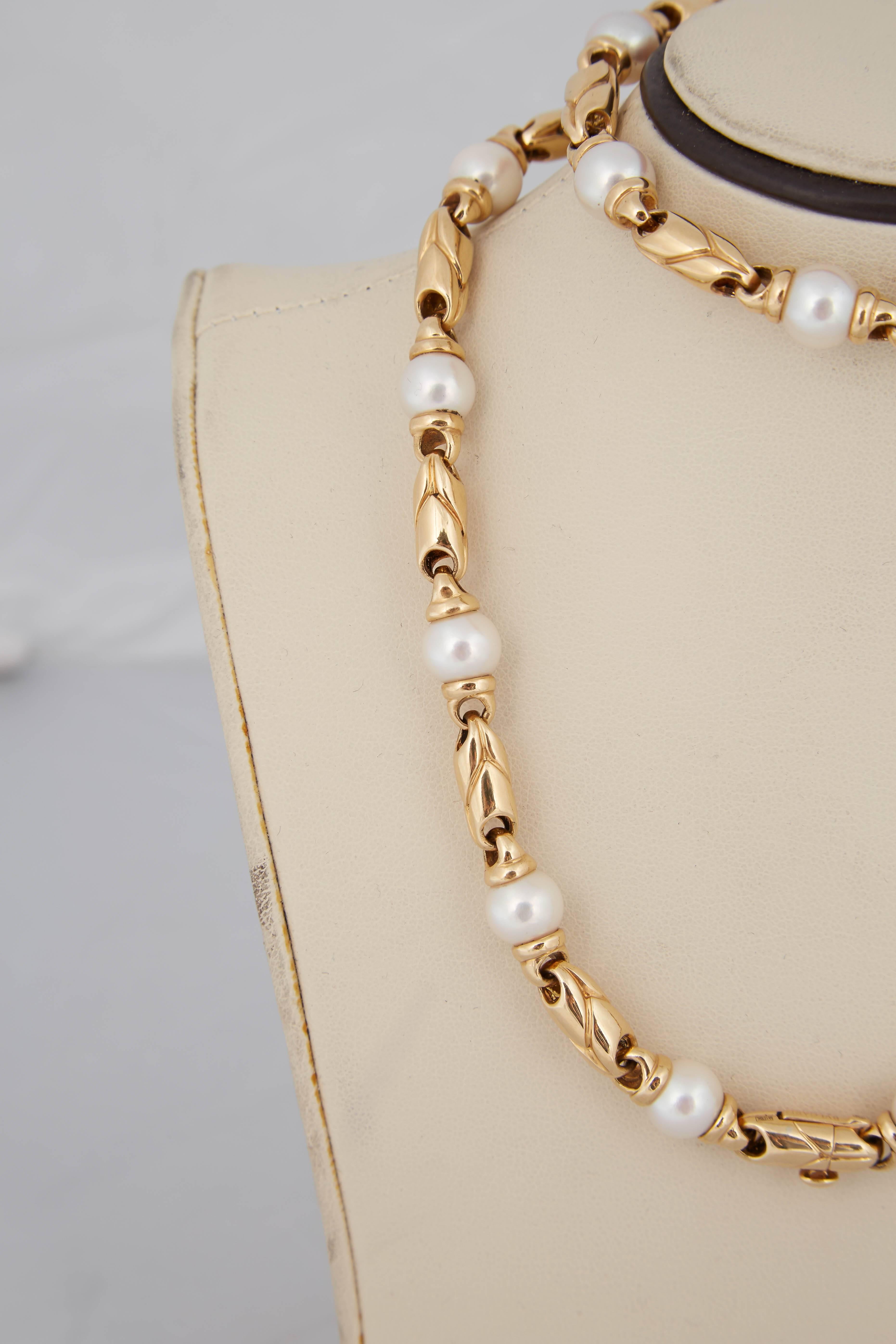 bulgari pearl choker