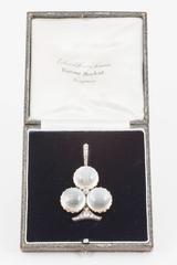 Edwardian Moonstone and Diamond brooch pendant