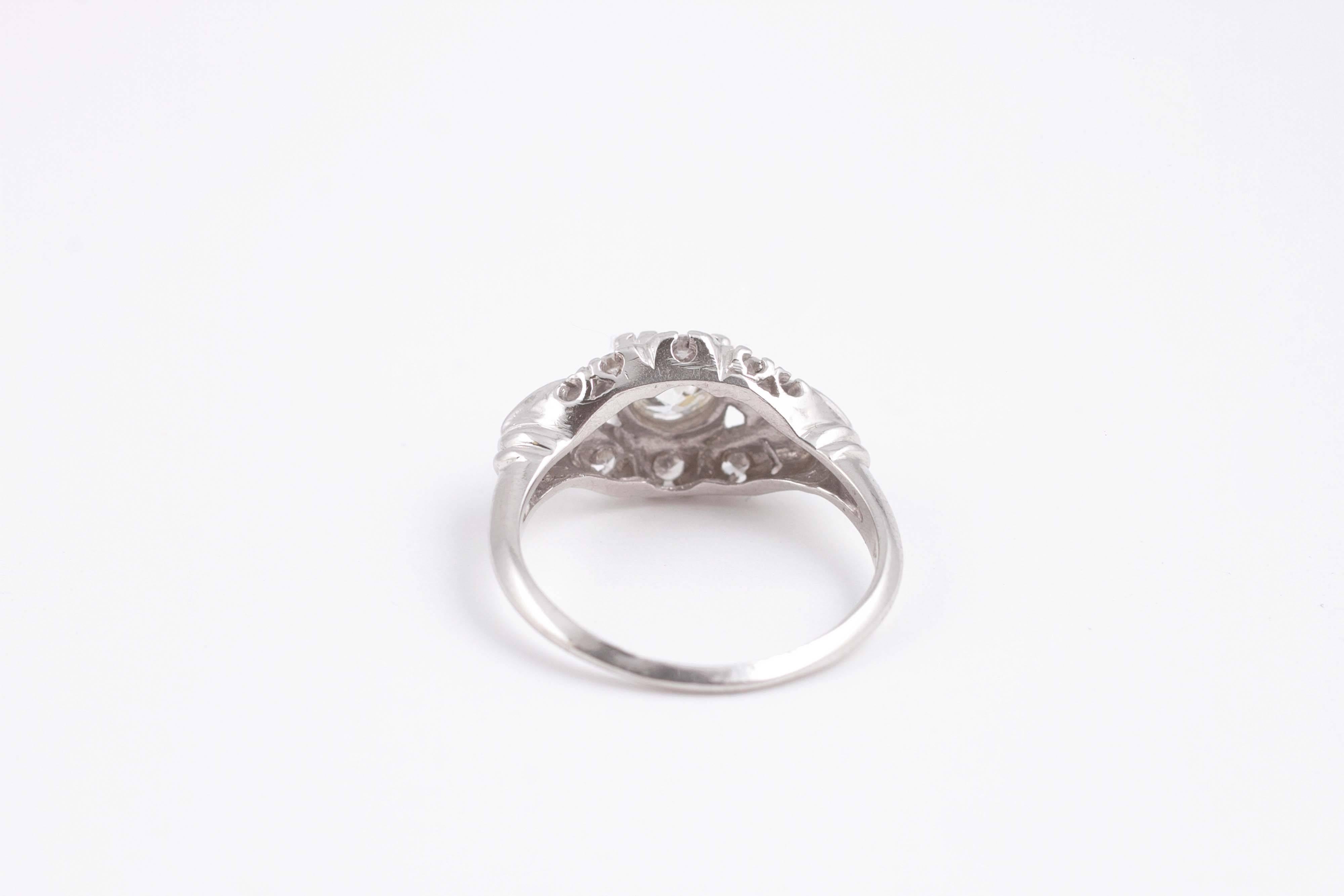 Diamond Platinum Engagement Ring 2