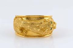 David Webb Gold Animal Cuff Bracelet