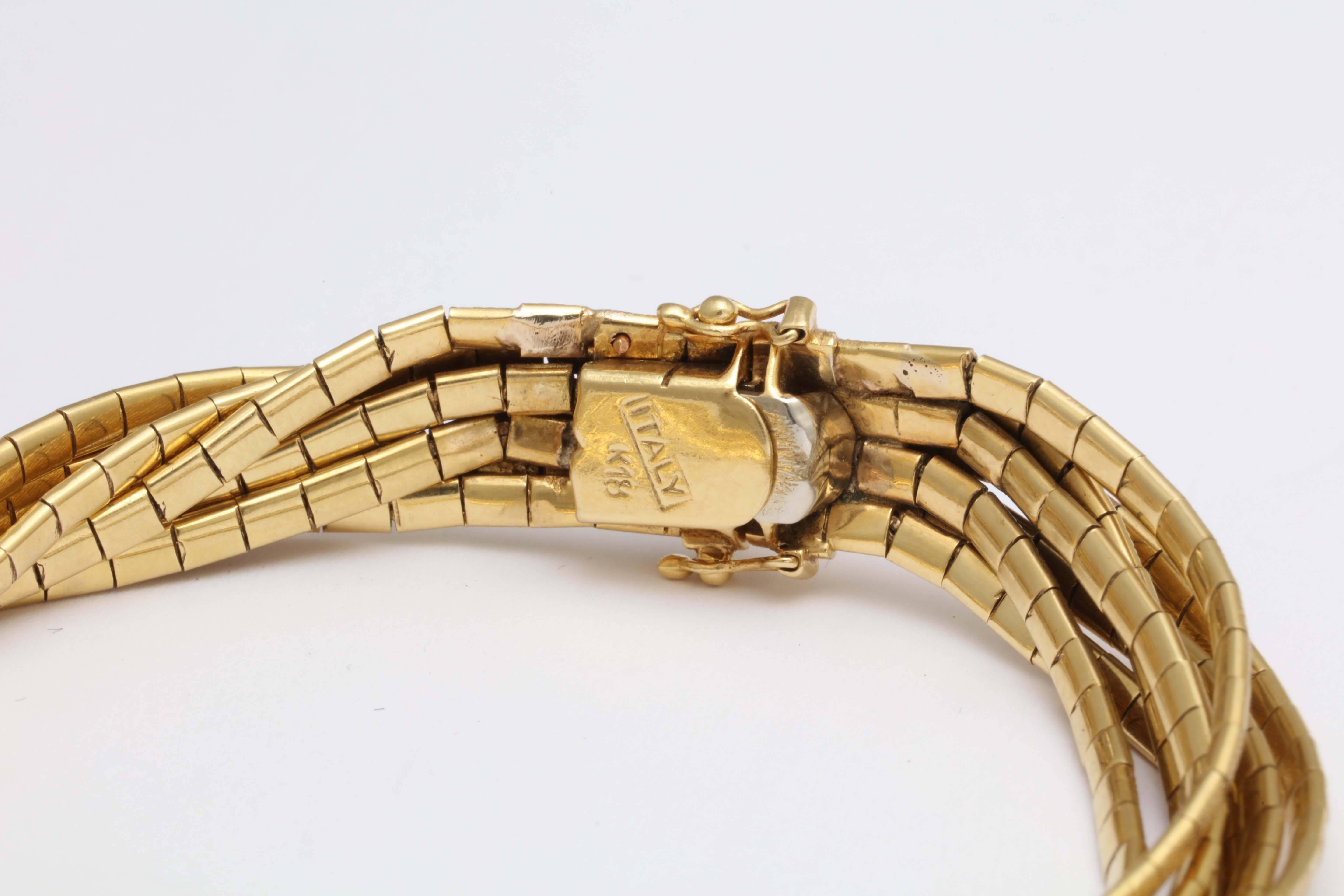 gold pasta bracelet