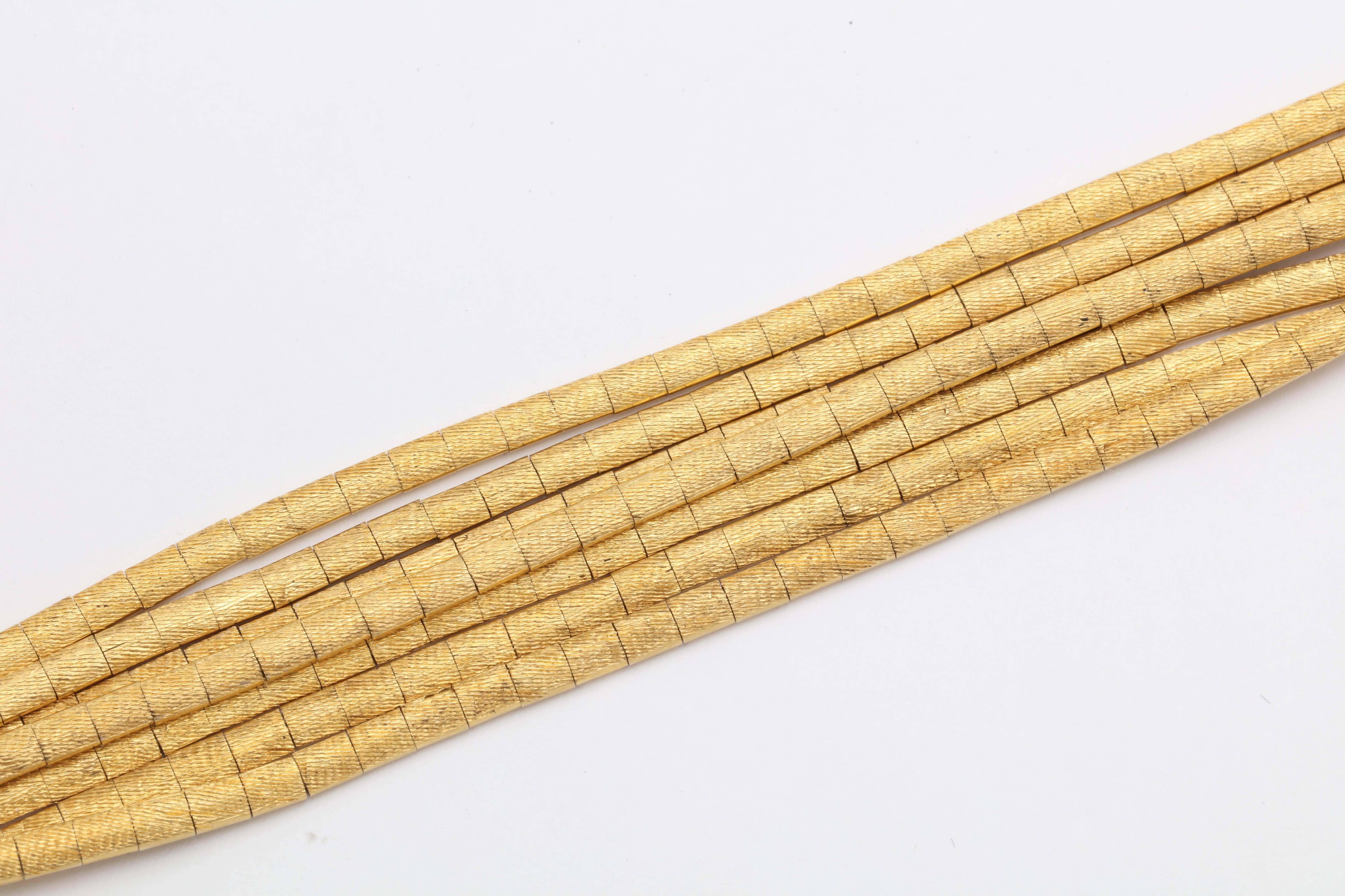 Florentine Gold Spaghetti Link Bracelet 1