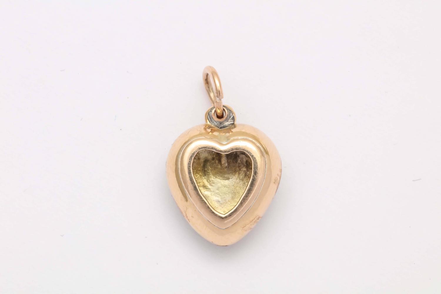 Victorian Seed Pearl Heart Locket For Sale at 1stdibs