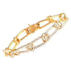 18K Yellow Gold 4.35ct Diamond Bracelet