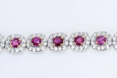 Ruby Diamond Gold Bracelet