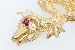 Van Cleef & Arpels Ruby Gold Dragon Brooch