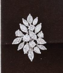 Classic Diamond Cluster Earrings