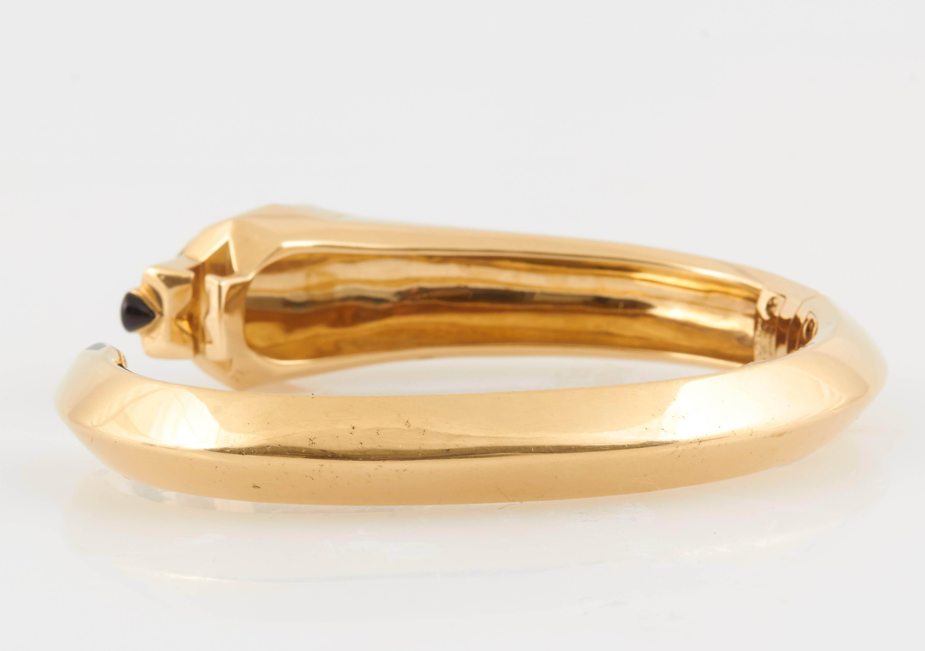 Women's Cartier Panthère de Cartier garnet onyx gold bracelet