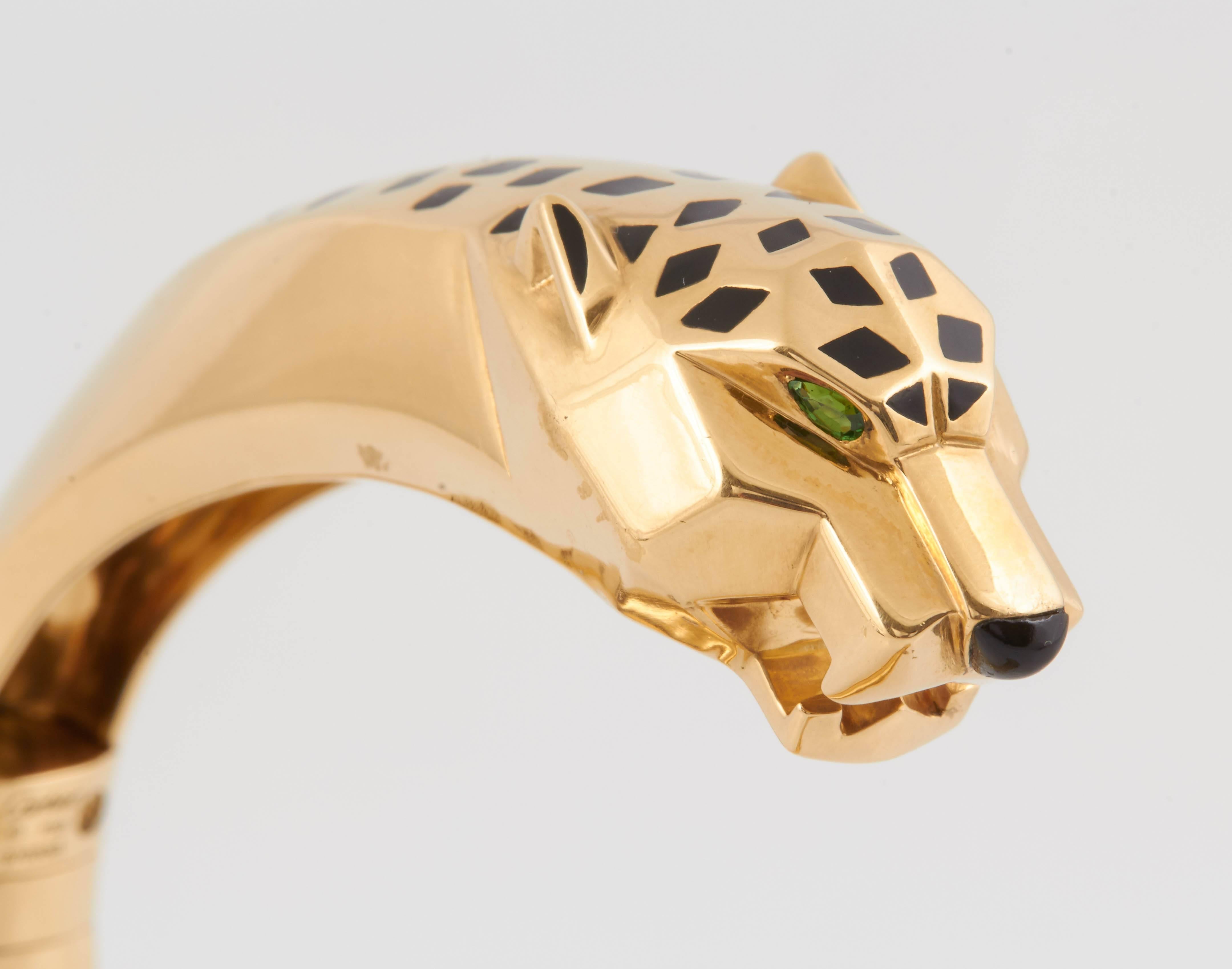 Cartier Panthère de Cartier garnet onyx gold bracelet 2