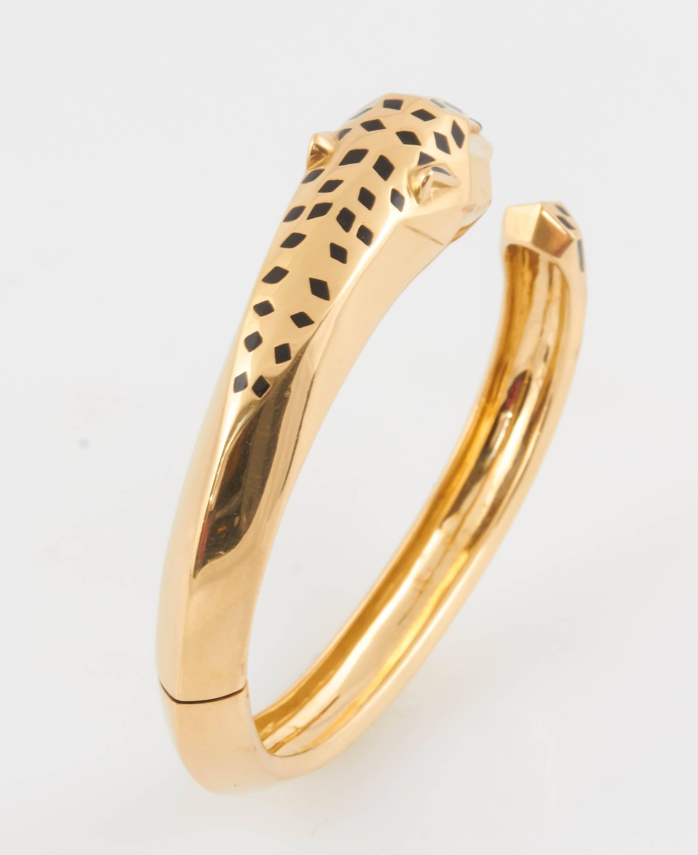 Cartier Panthère de Cartier garnet onyx gold bracelet 6