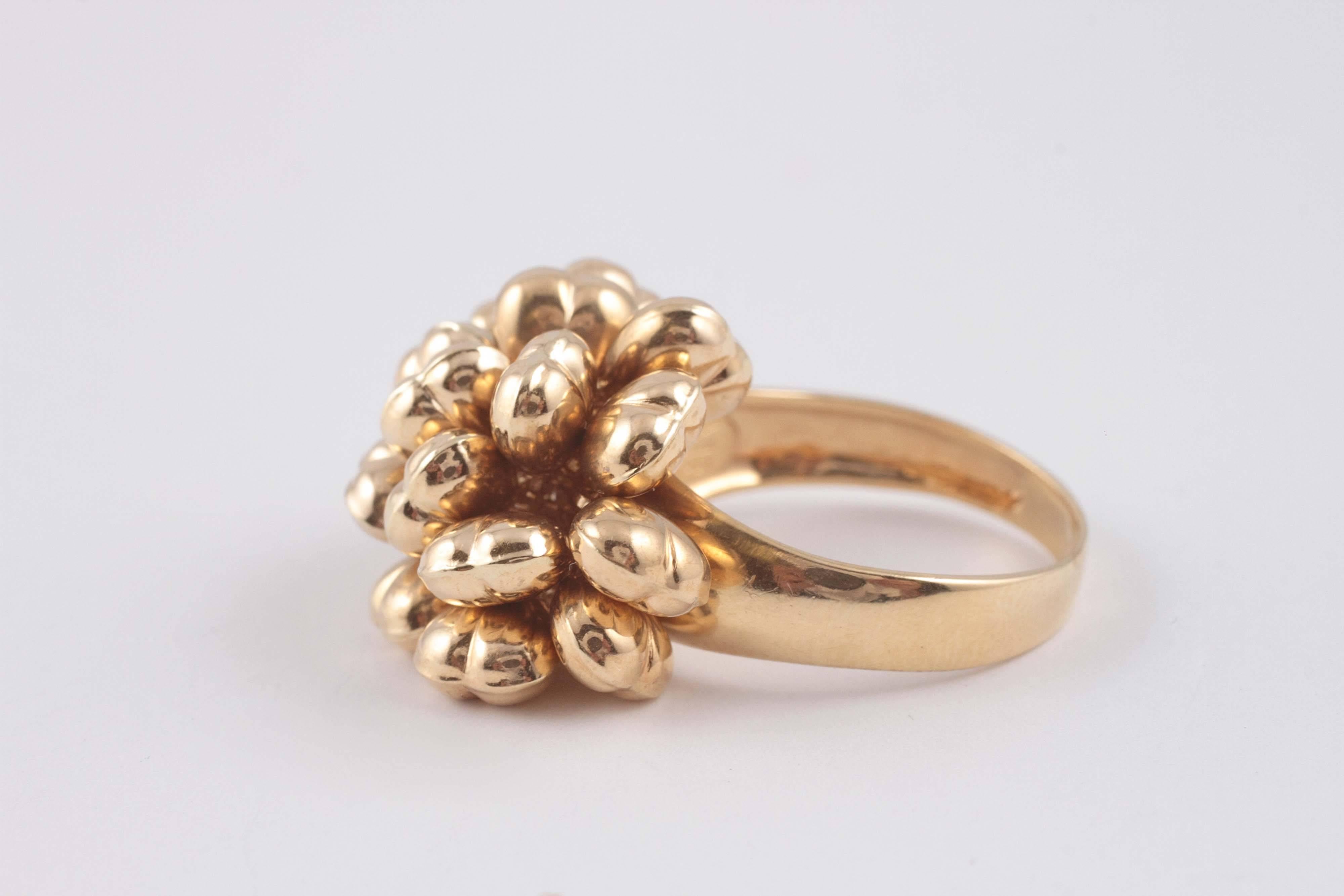 Italian 18 karat gold heart ring 3