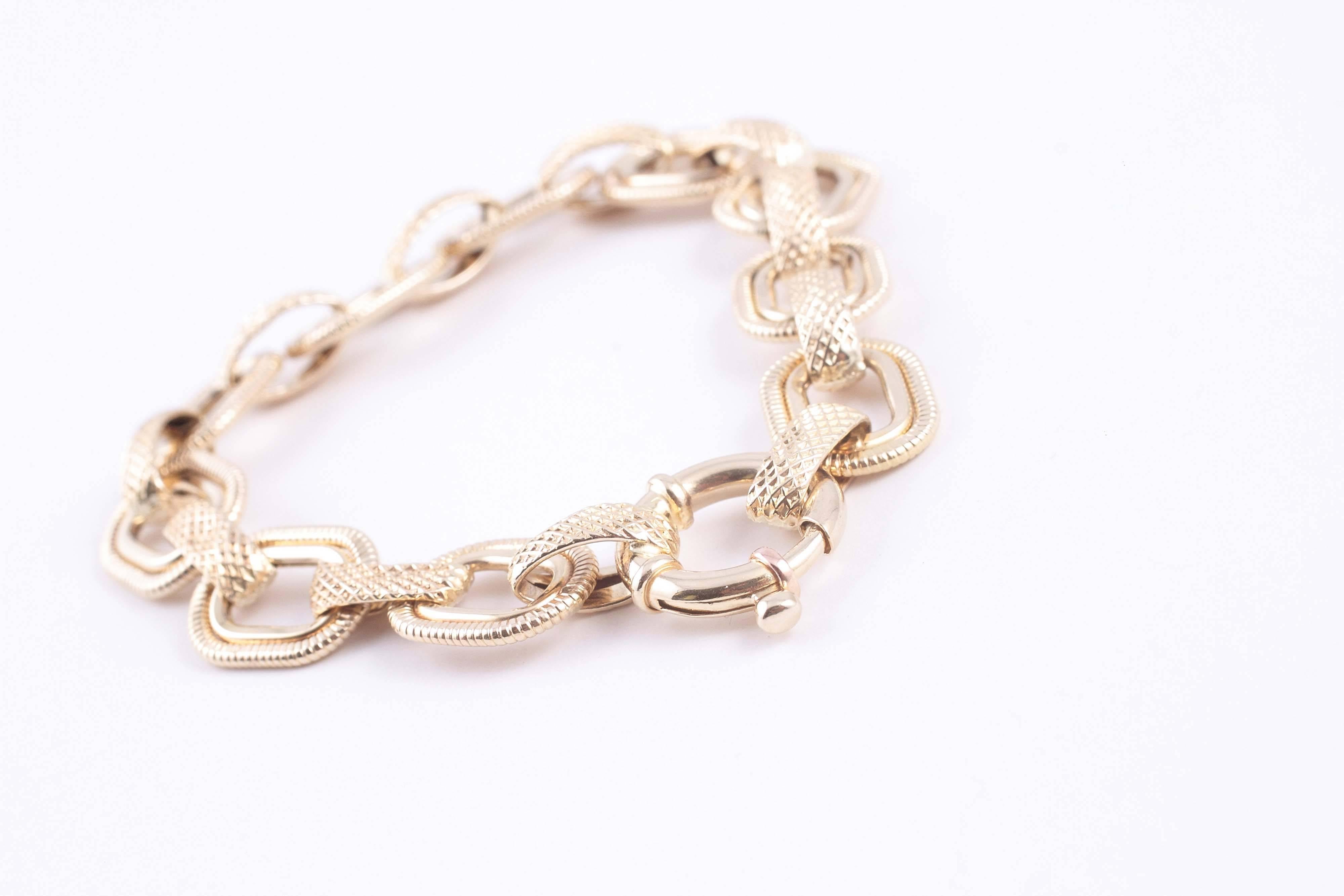 Women's Italian Yellow Gold Bracelet