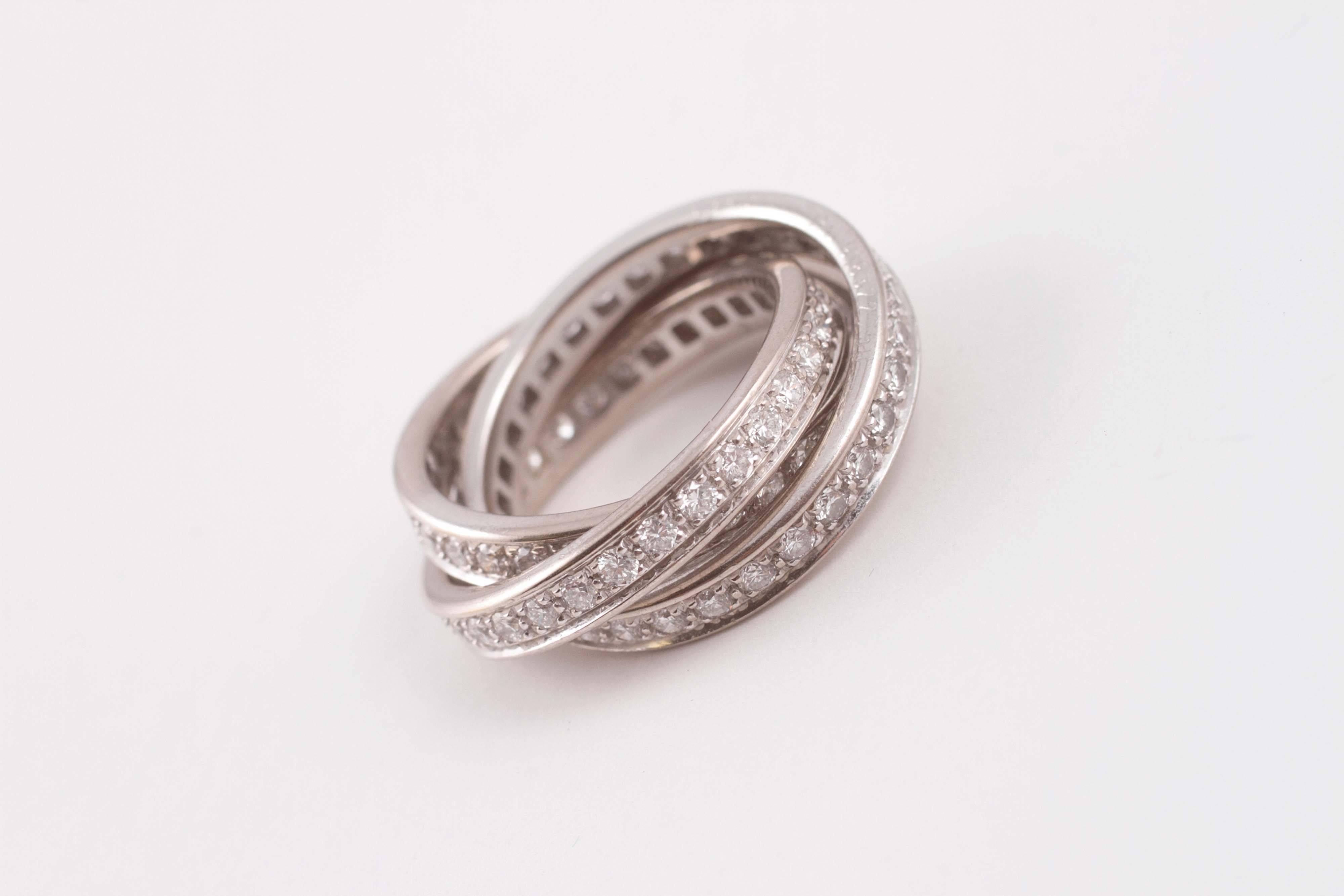 diamond trinity ring