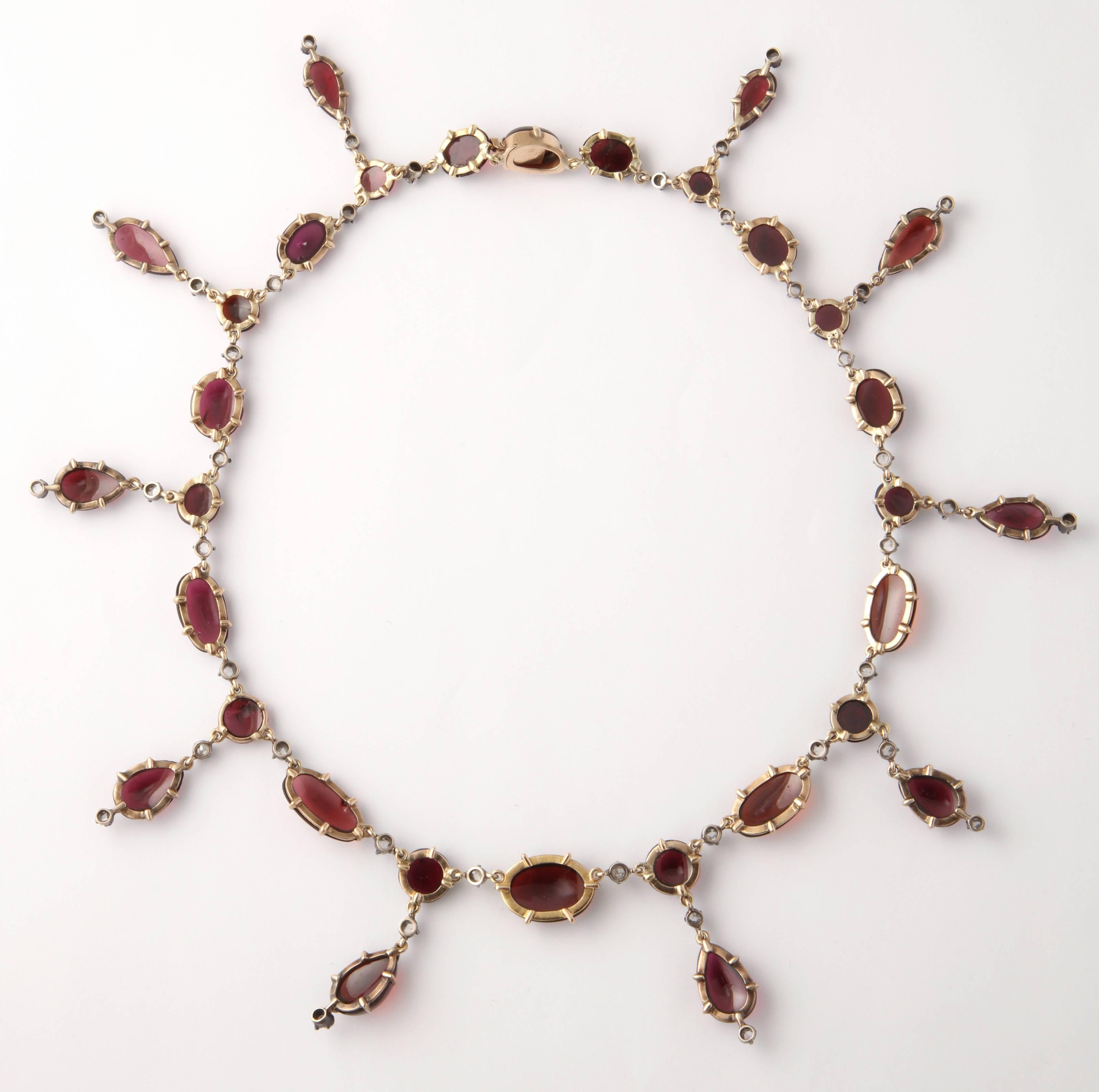 victorian garnet necklace