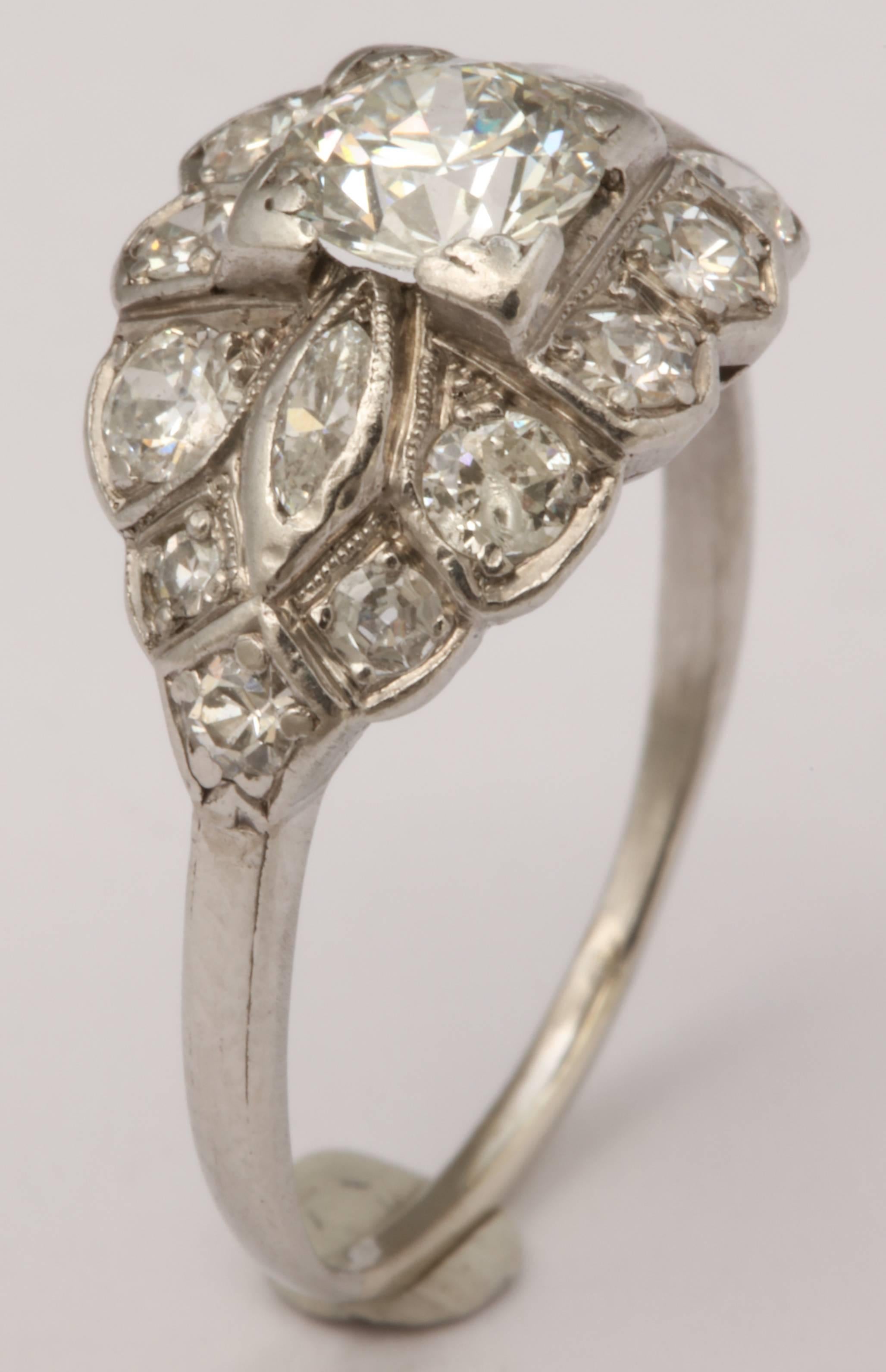 Women's Art Deco Engagement Ring