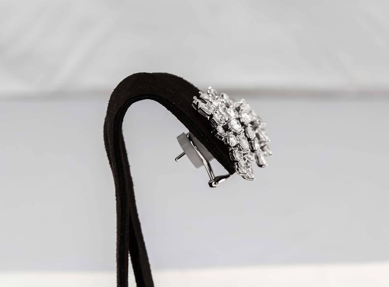 Women's Diamond Cluster Earrings For Sale