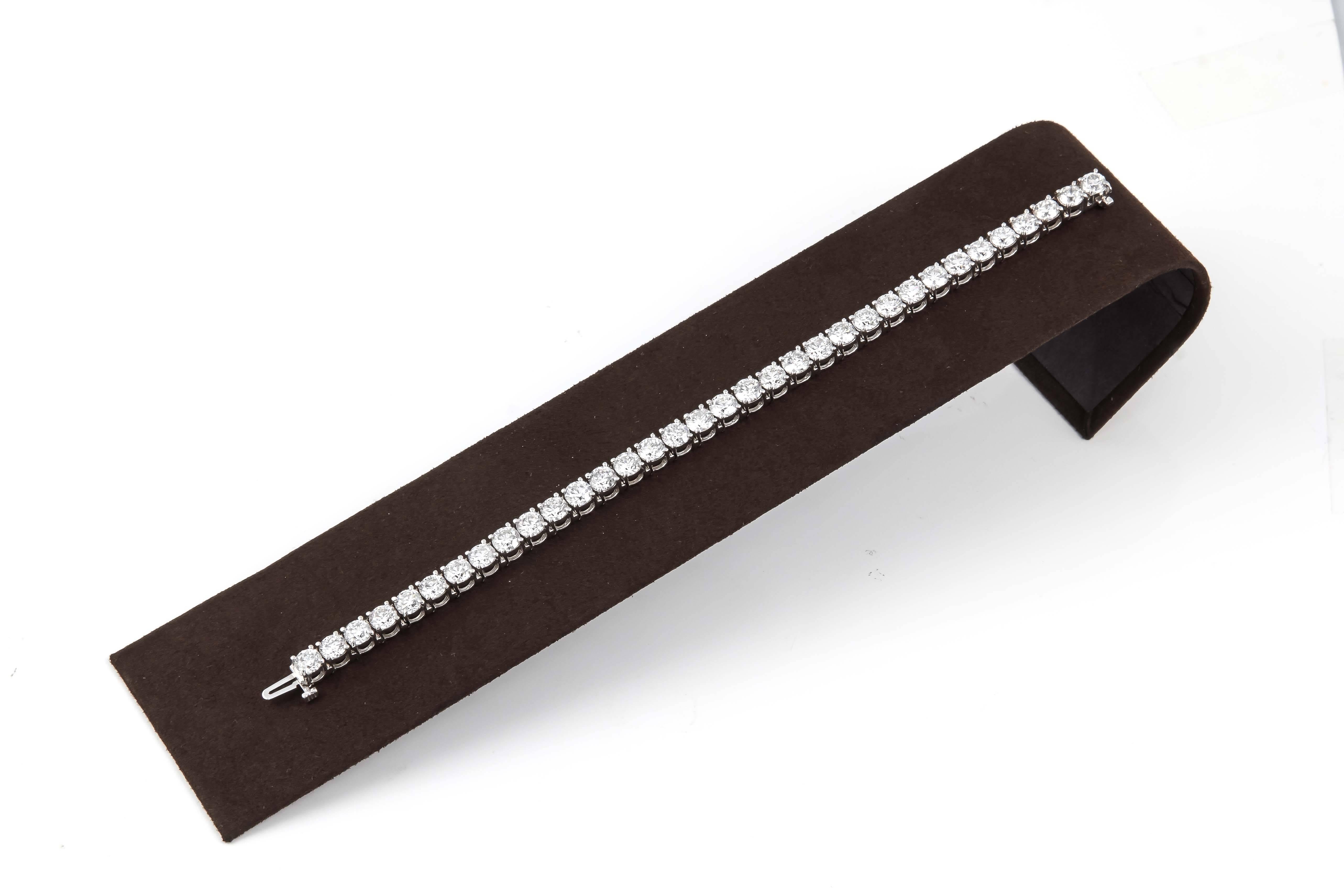 Women's Half a Carat Each Diamond Tennis Bracelet
