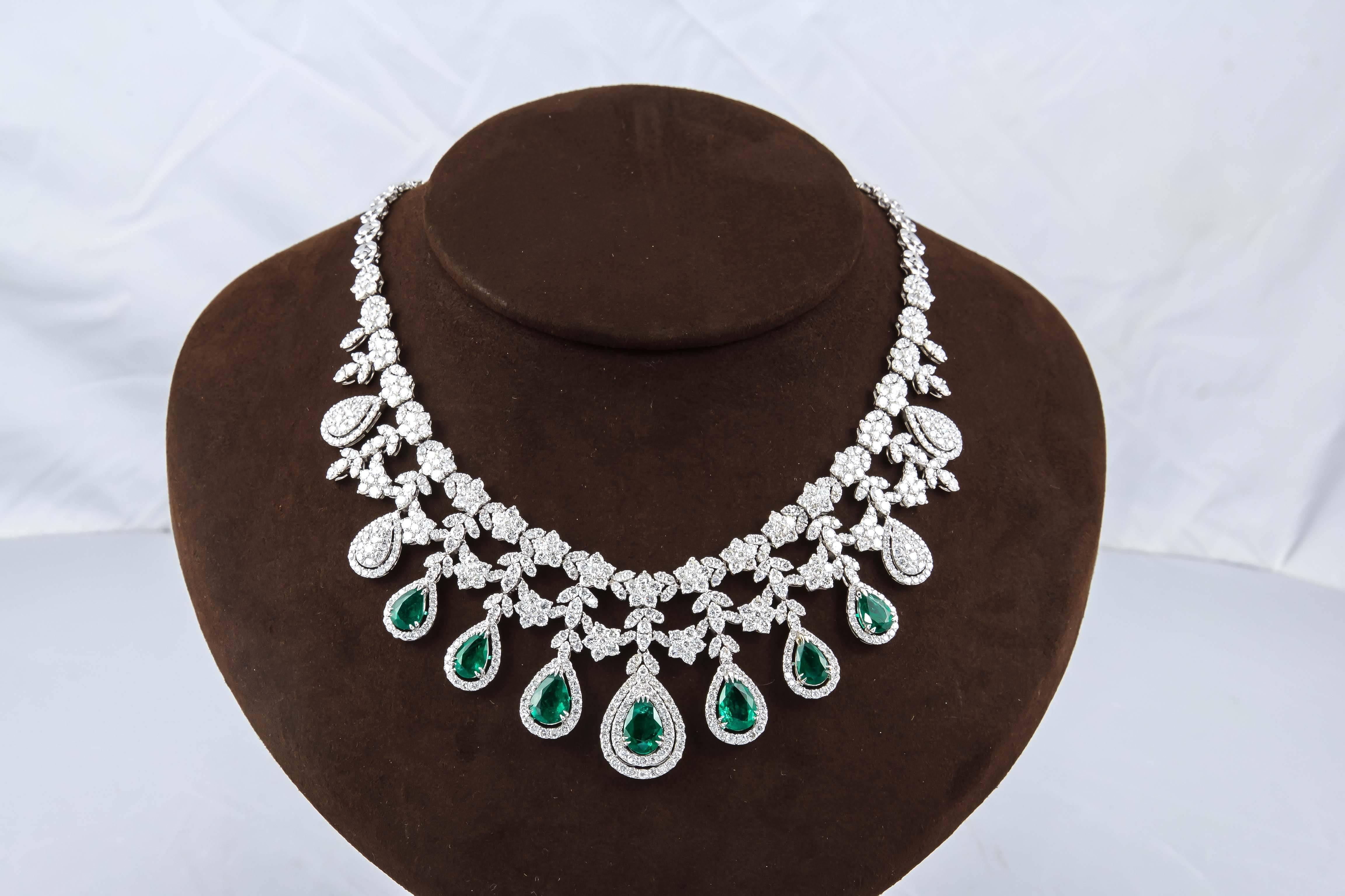 diamond emerald necklace