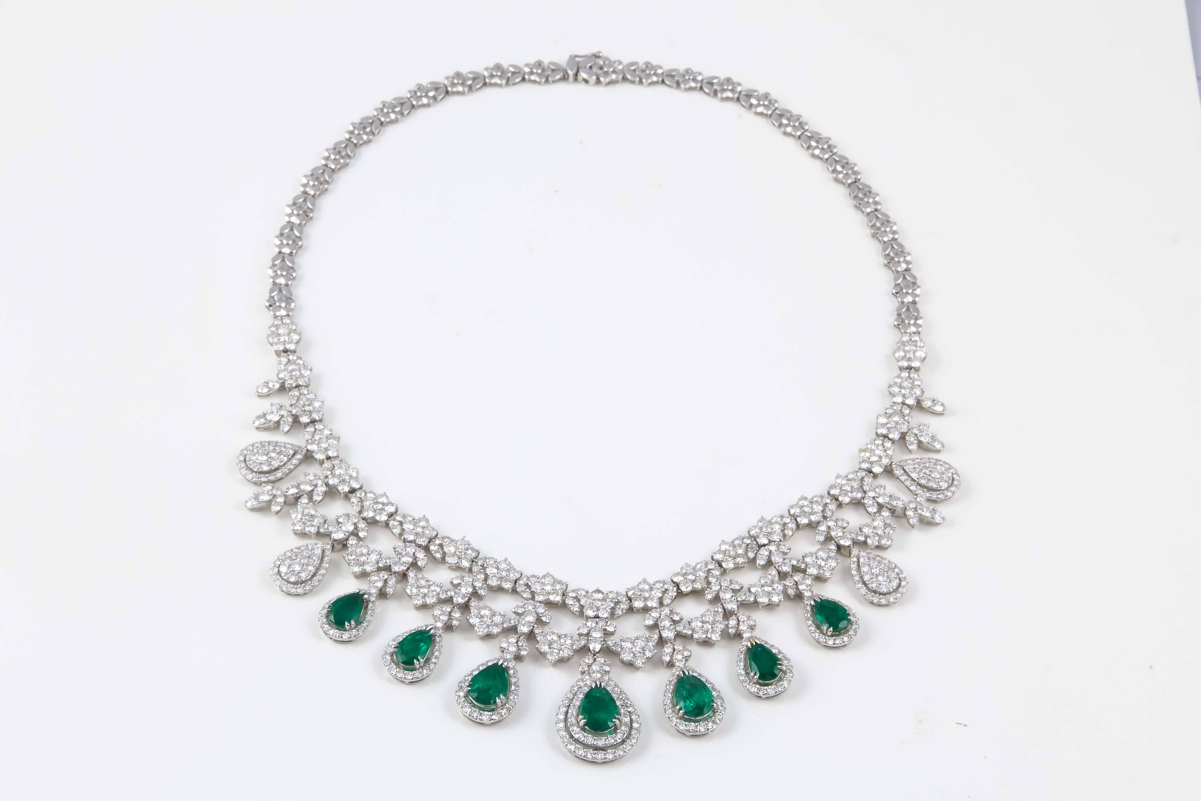 diamond and emerald necklace