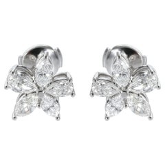 Tiffany & Co. Victoria Diamant-Ohrringe aus Platin 1,77 Karat