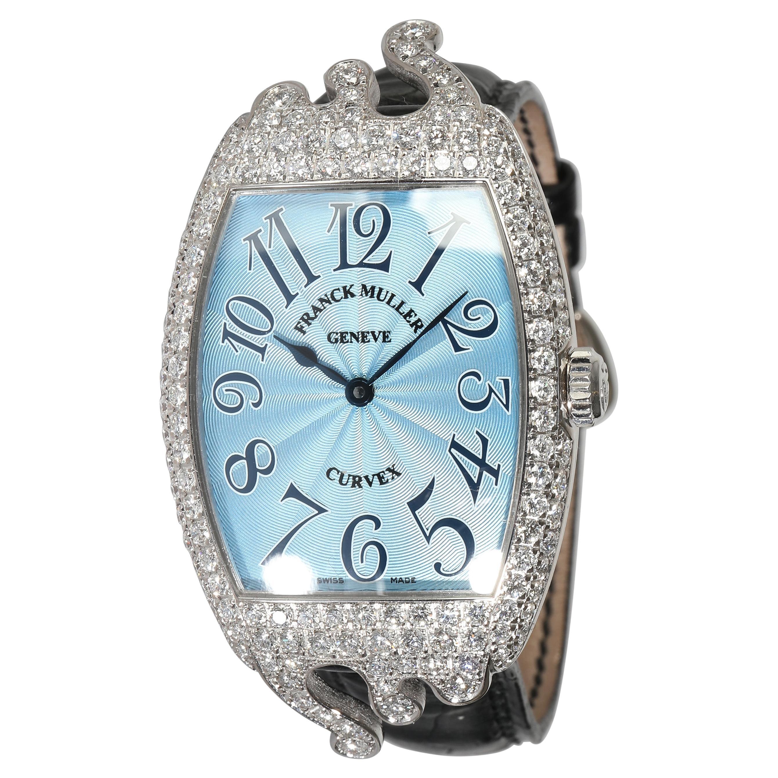 Franck Muller Cintree Curvex 7502 QZ HJ POP Unisex Watch in 18kt White Gold
