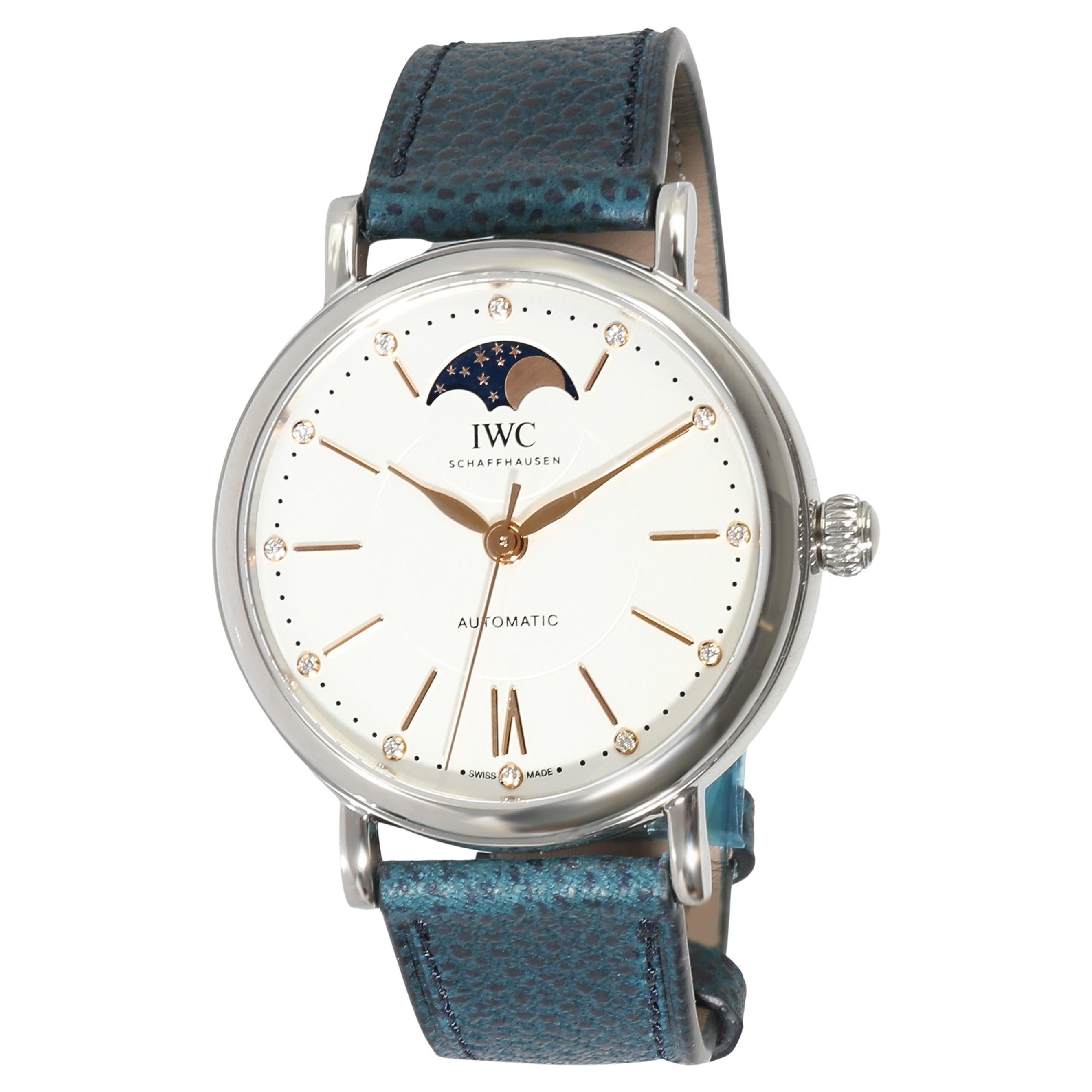 Montre unisexe IWC Portofino Moonphase IW459601 en  Acier inoxydable