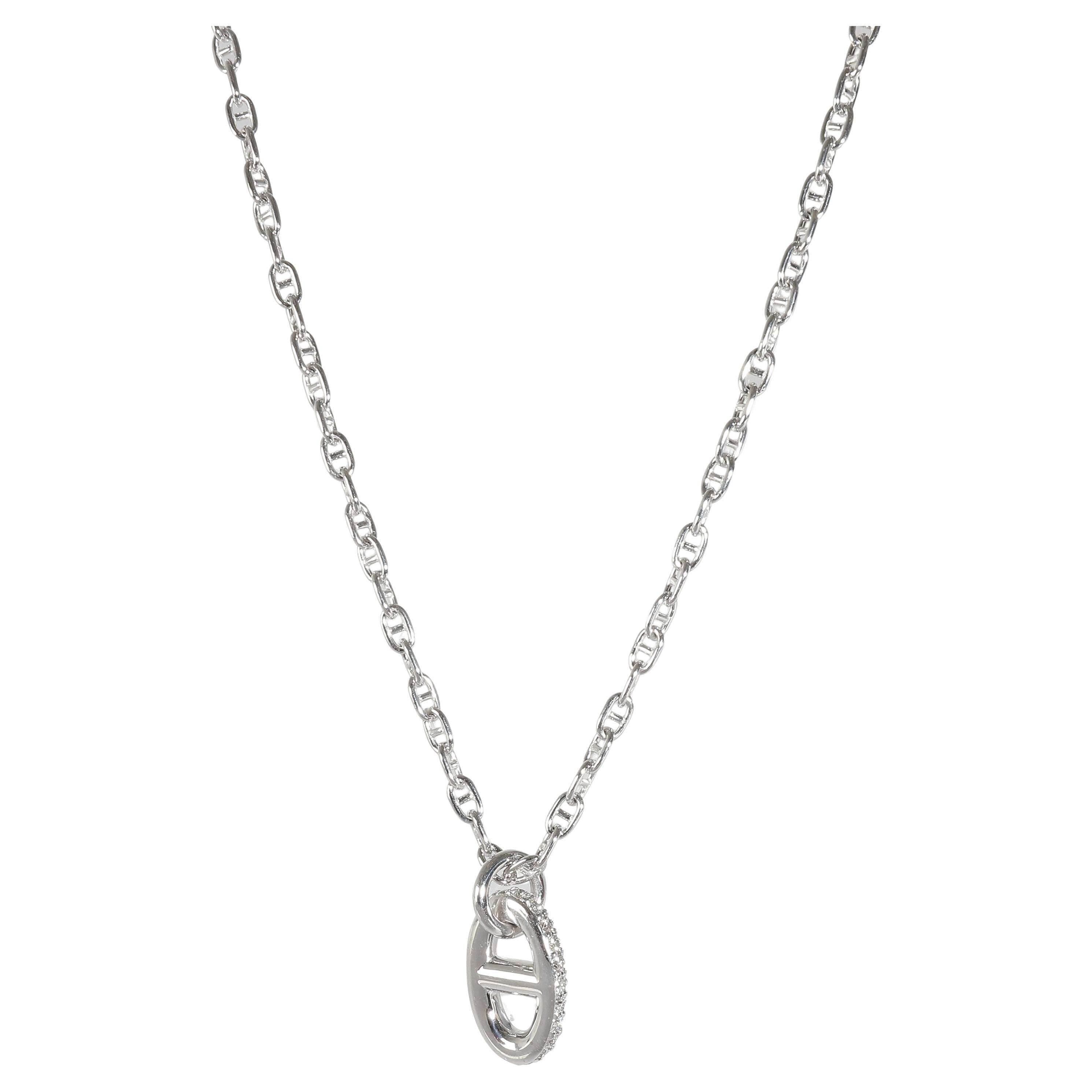 Hermès Farandole-Anhänger aus 18K Weißgold 0,45 CTW