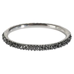 David Yurman Reverse Set Black Diamond Bracelet in 18k White Gold 4 CTW