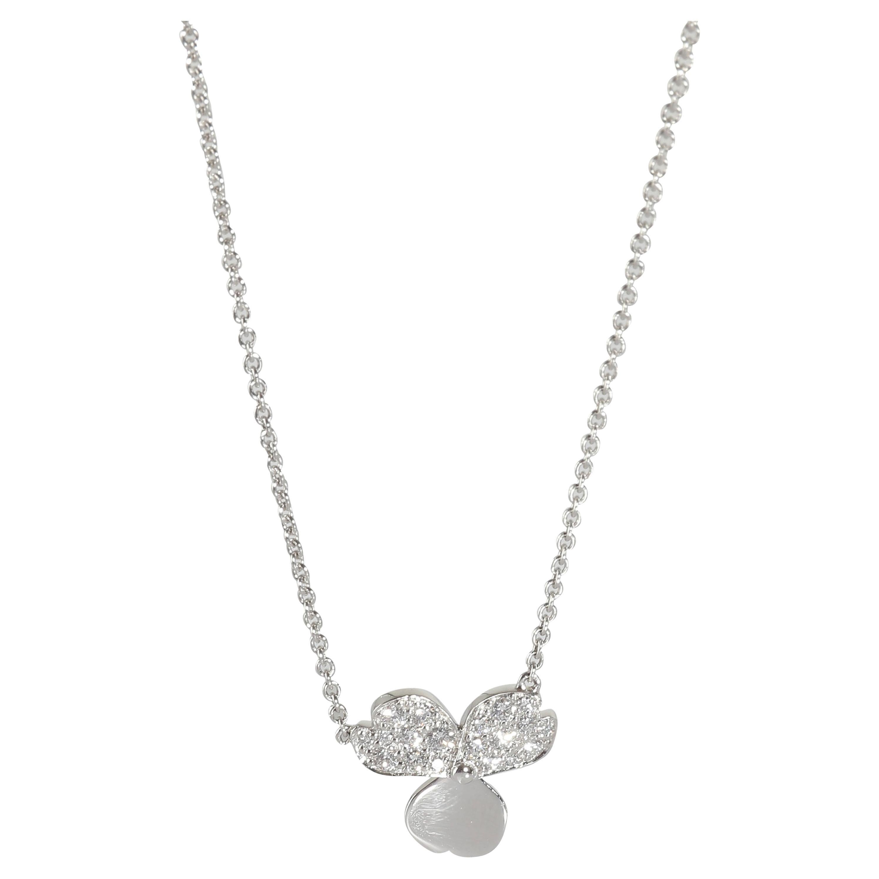 Tiffany & Co. Paper Flowers Diamond Pendant in  Platinum