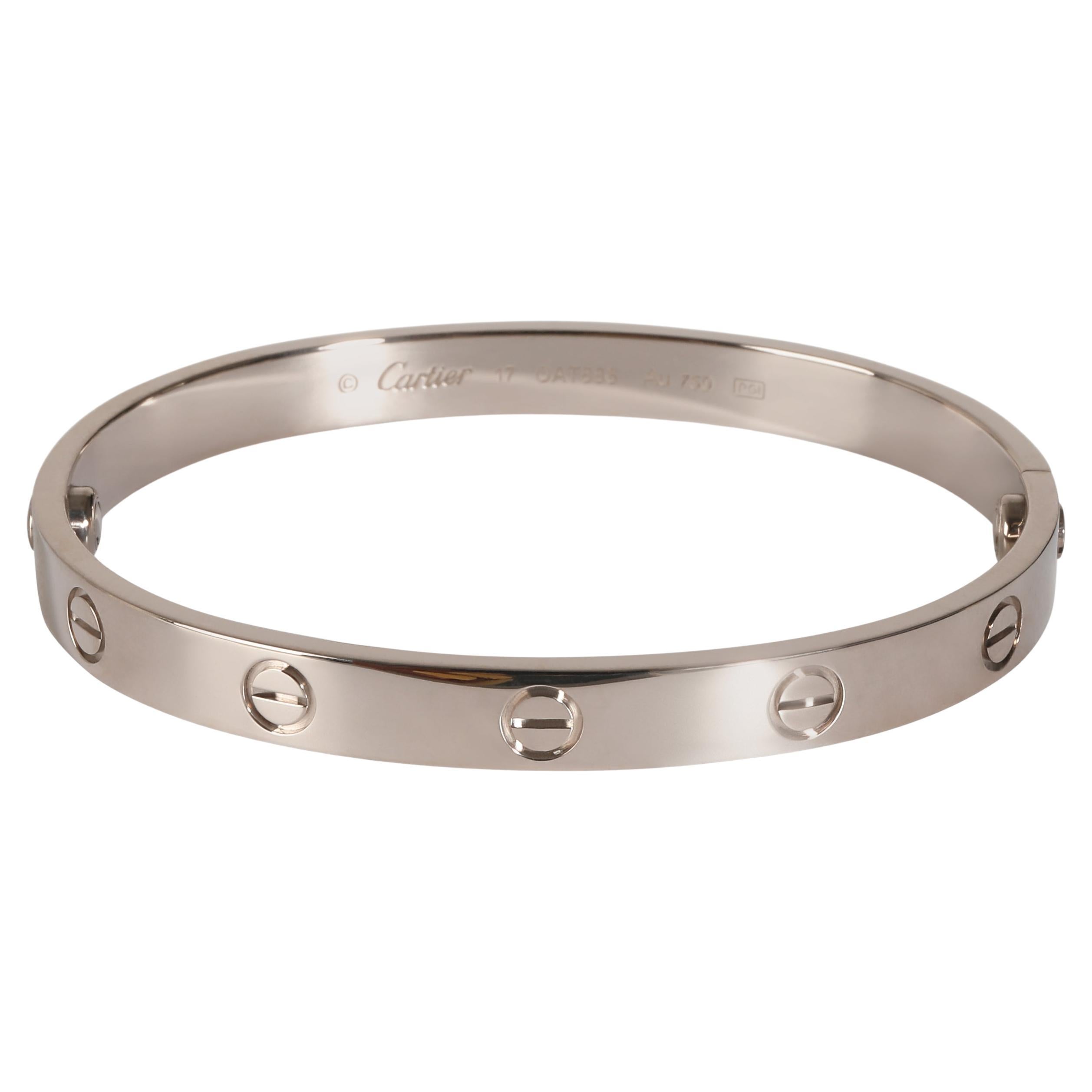 Cartier Love-Armband (Weißgold)