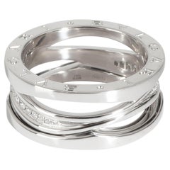 BVLGARI B.zero 1 Legend Diamond Ring in 18k White Gold 0.16 CTW