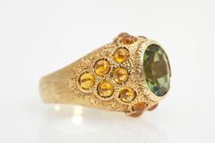 Buccellati Peridot Citrine Ring