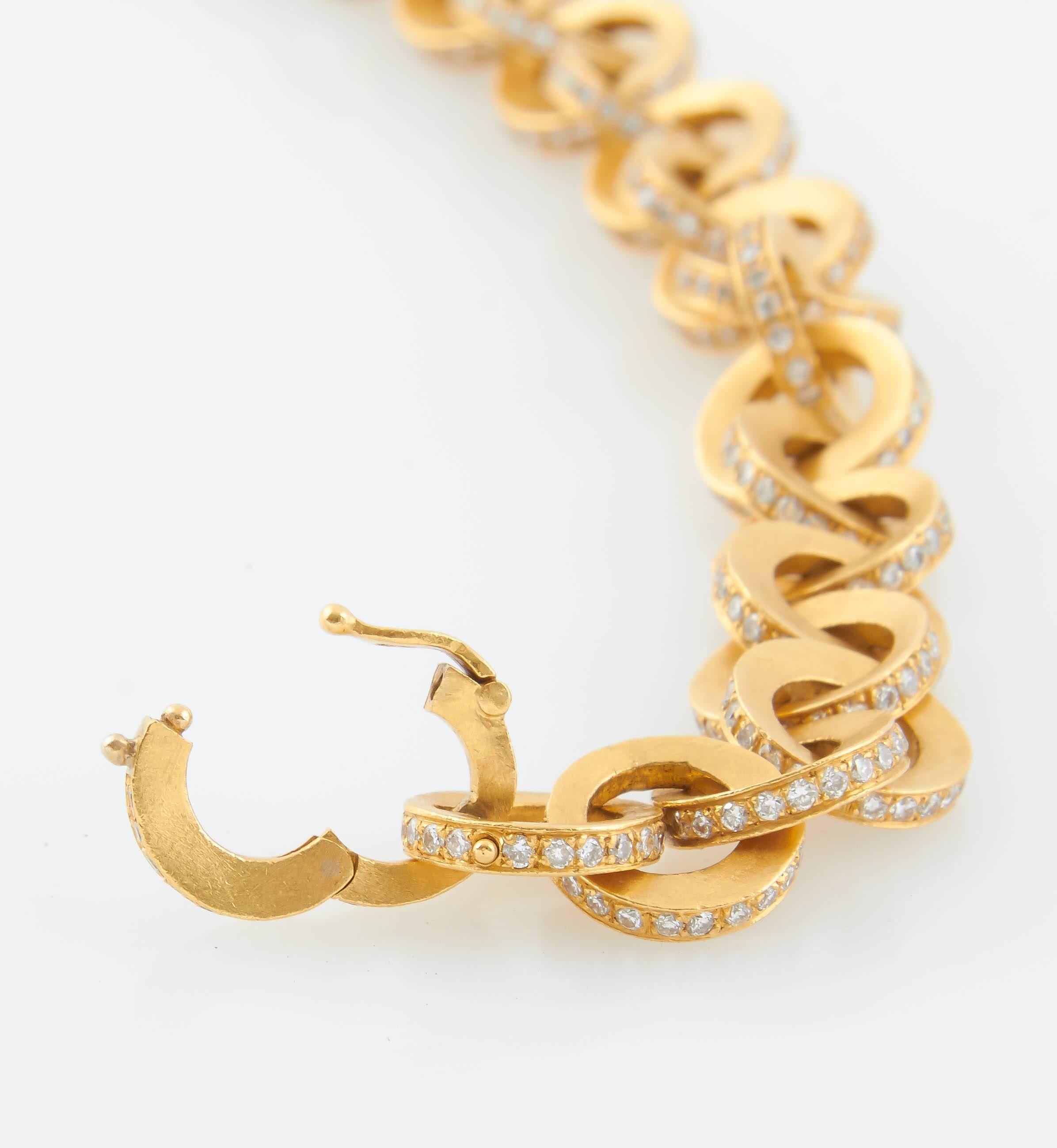 Women's Mouawad 22 Karat Yellow Gold Diamond Bracelet