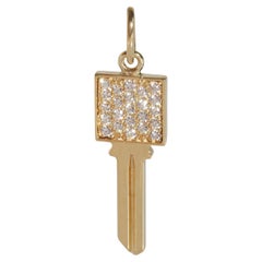 Tiffany & Co. Tiffany Key Pendant in 18k Yellow Gold 0.12 CTW