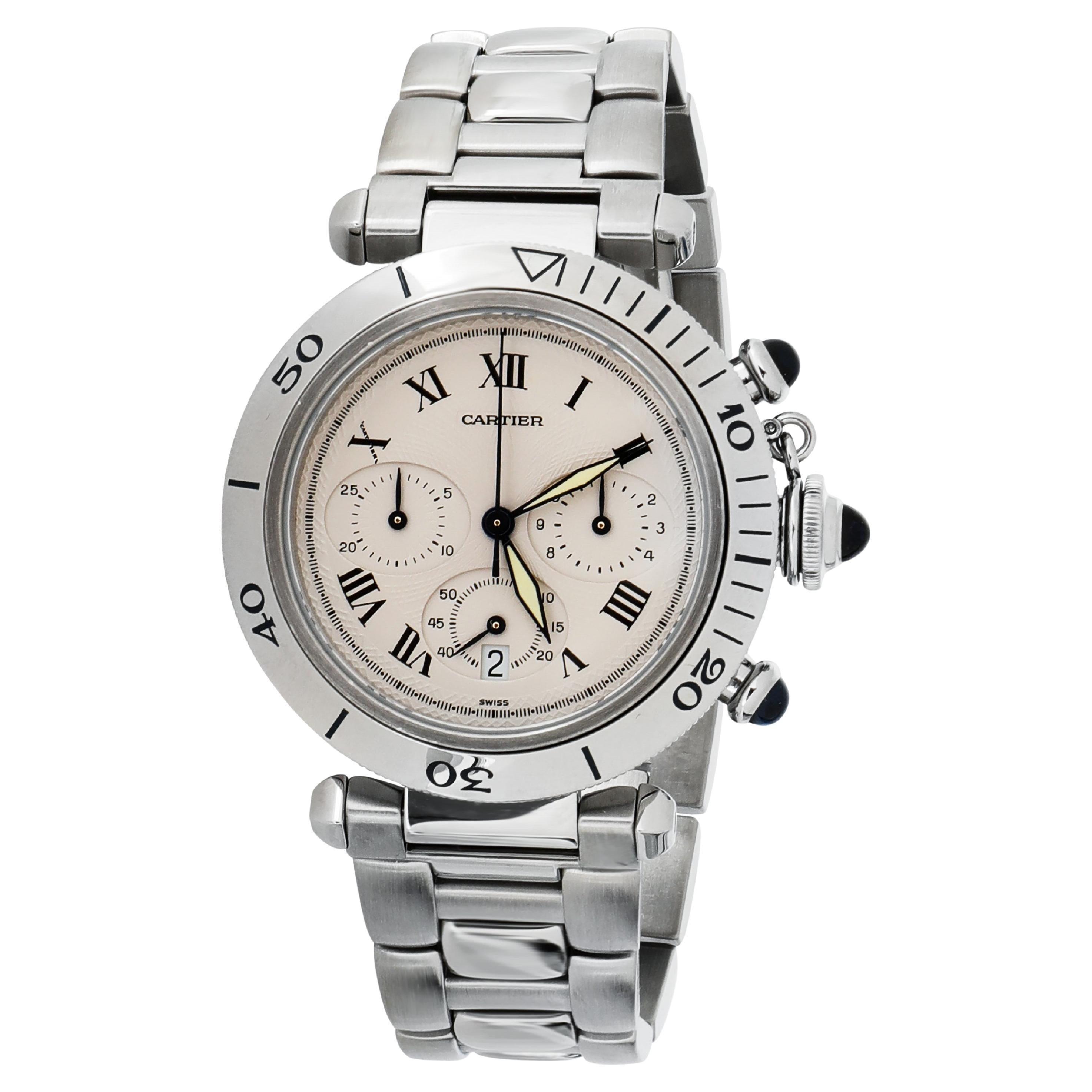 Cartier Pasha de Cartier 1050 Men's Watch in  Stainless Steel