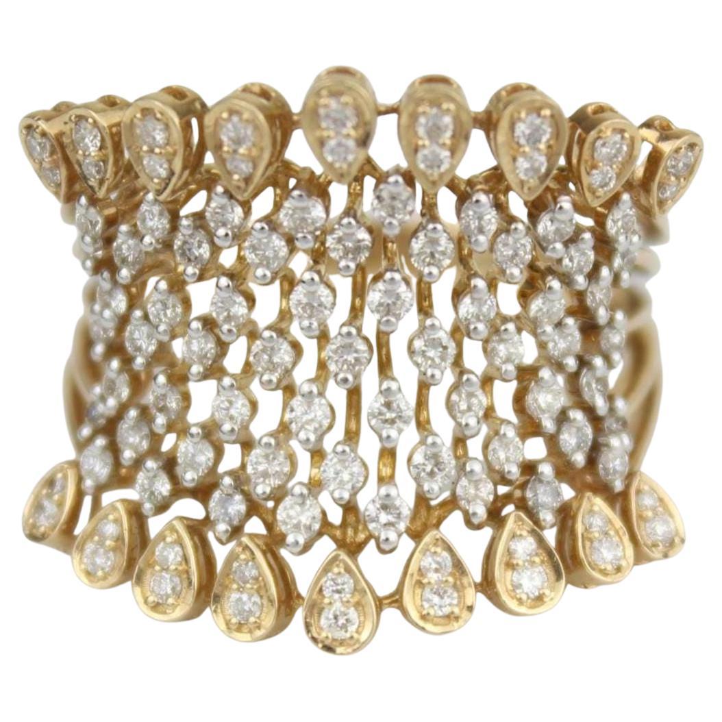Statement-Ring Krone Diamant in 14k Massivgold (zertifiziert)