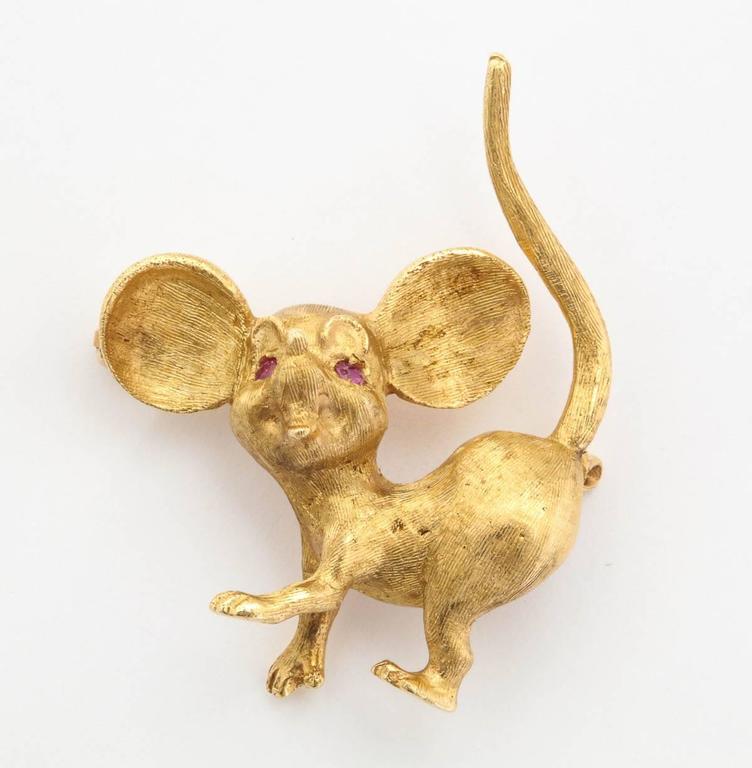 Cartier yellow gold Mouse in the House